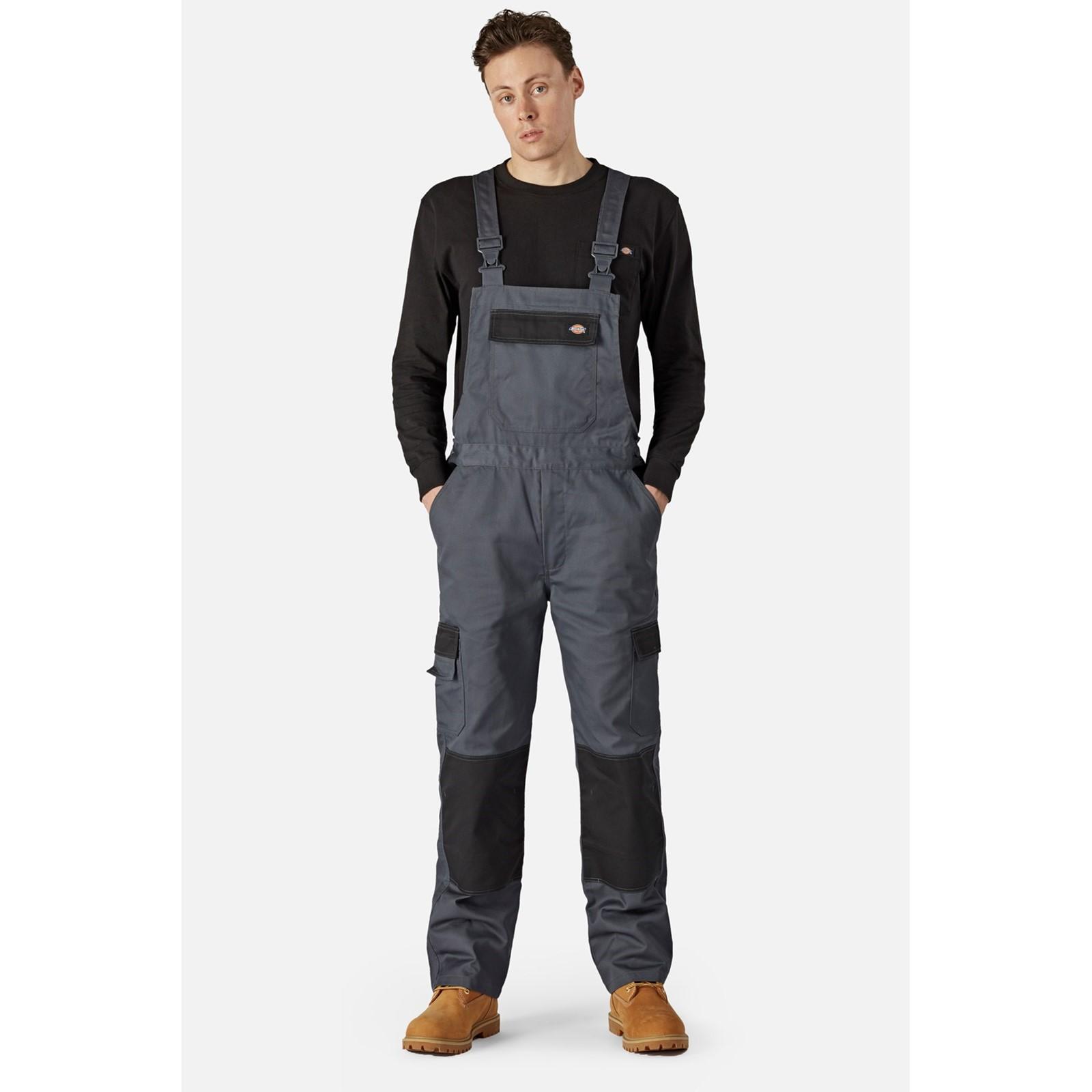 Dickies Everyday Bib and Brace II - Slate Grey/Black