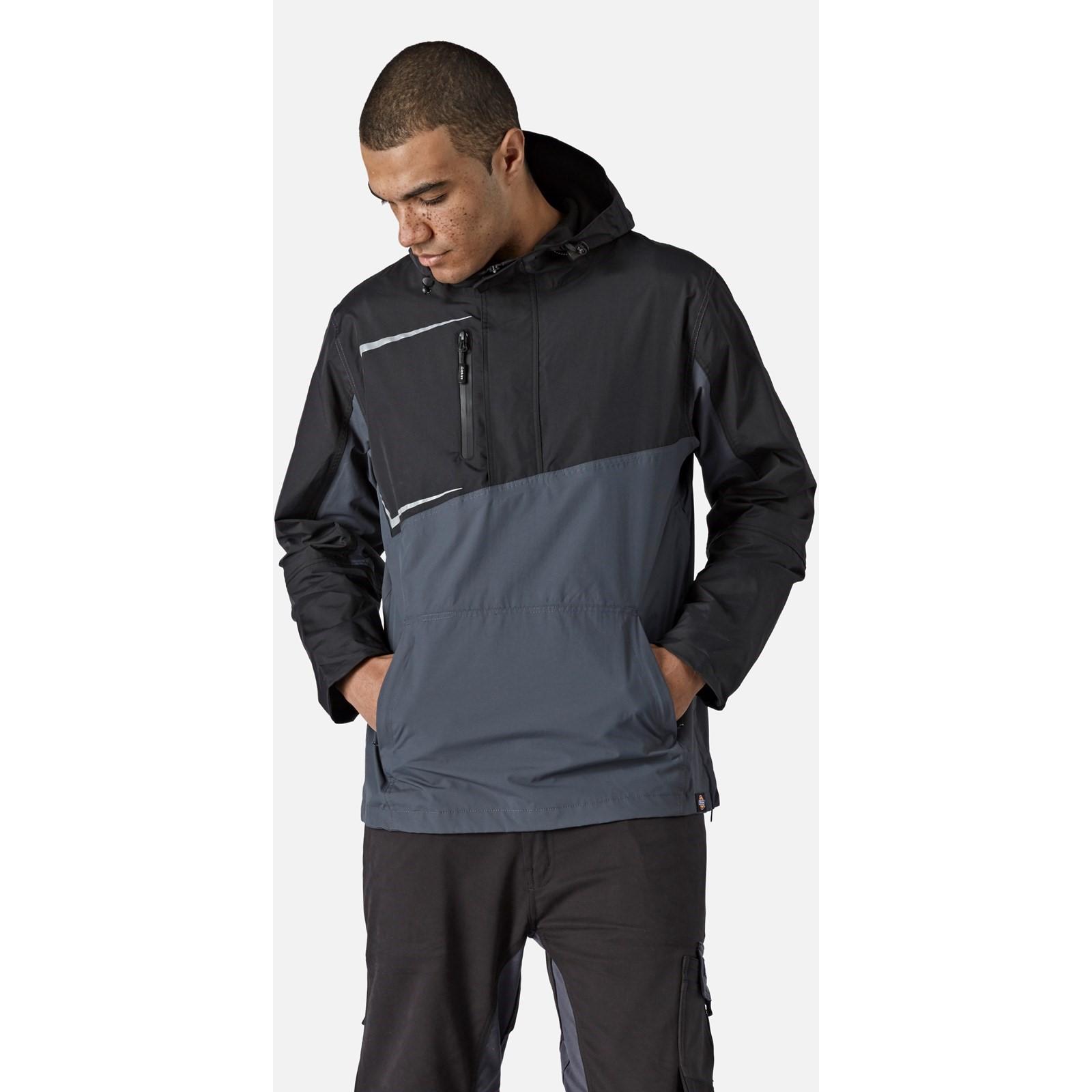 Dickies Generation Overhead Waterproof Jacket - New Grey/Black in New Grey/Black