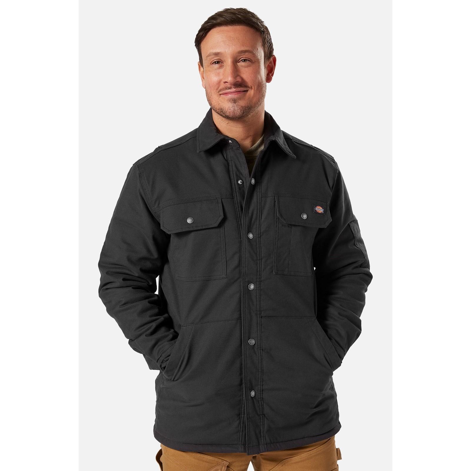 Dickies Flex Duck Shirt Jacket - Black in Black