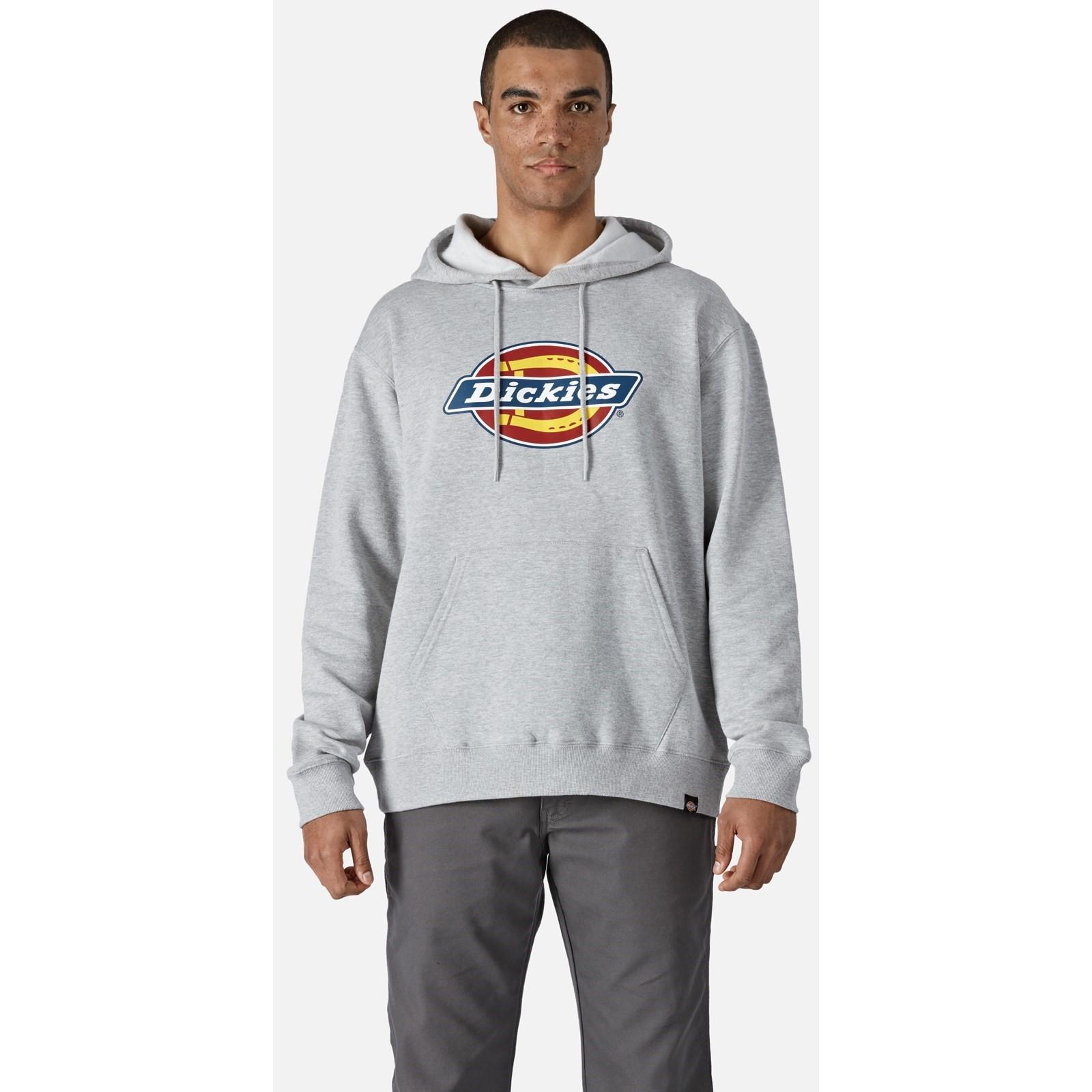 Dickies Logo Graphic Fleece Hoodie - Heather Grey