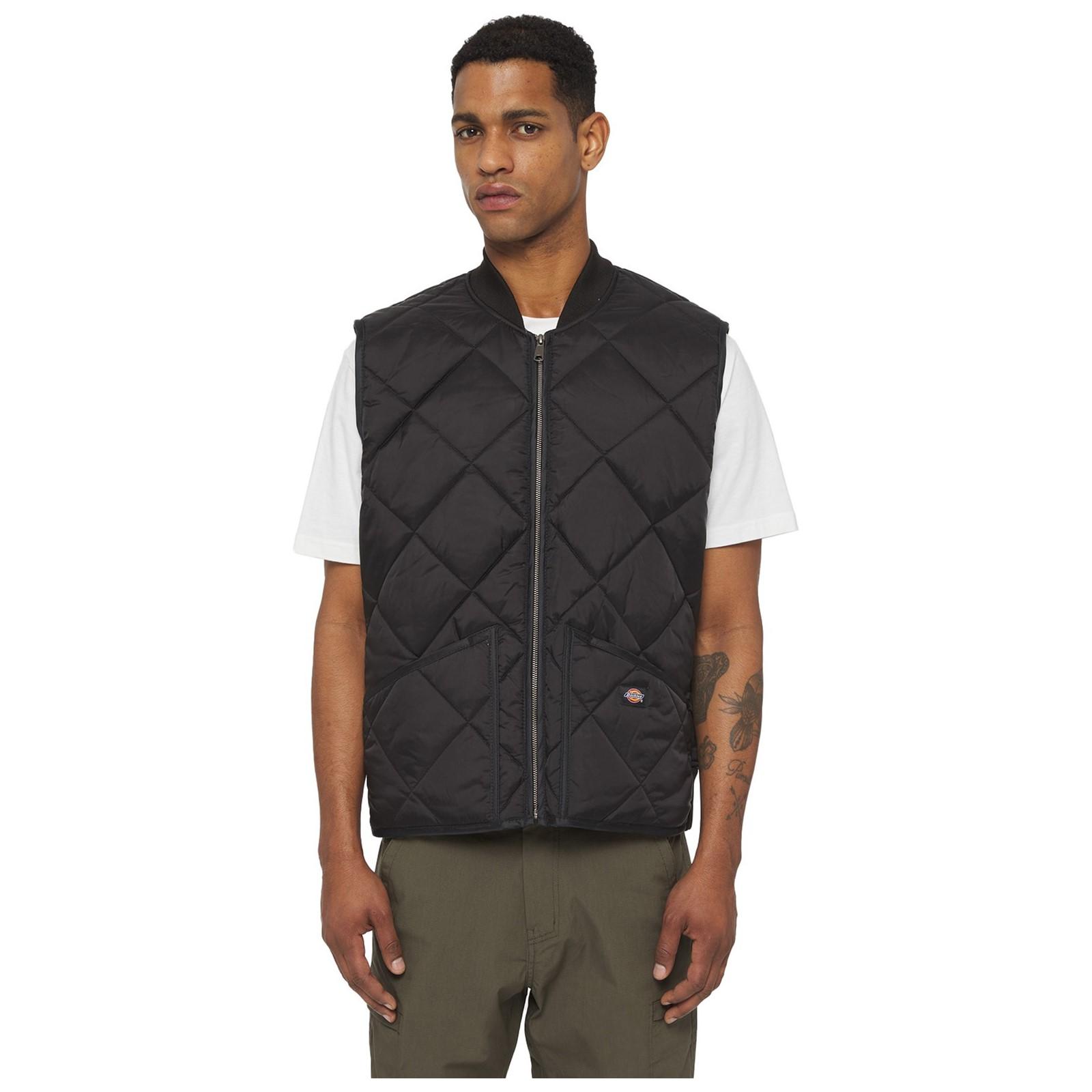 Dickies Diamond Quilted Vest - Black