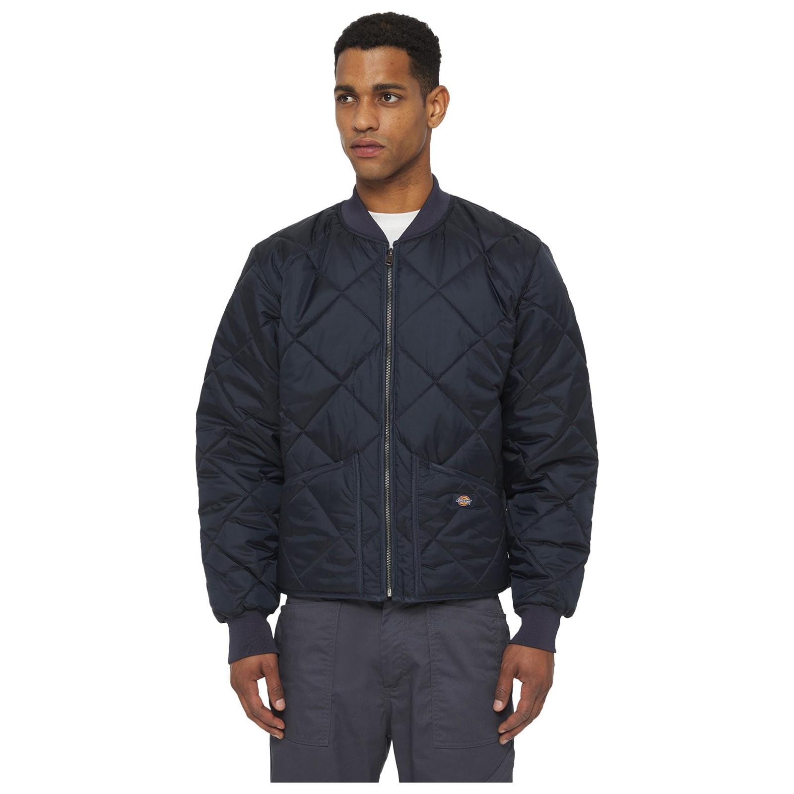Dickies Dickies Diamond Quilted Nylon Jacket - Dark Navy in Dark Navy