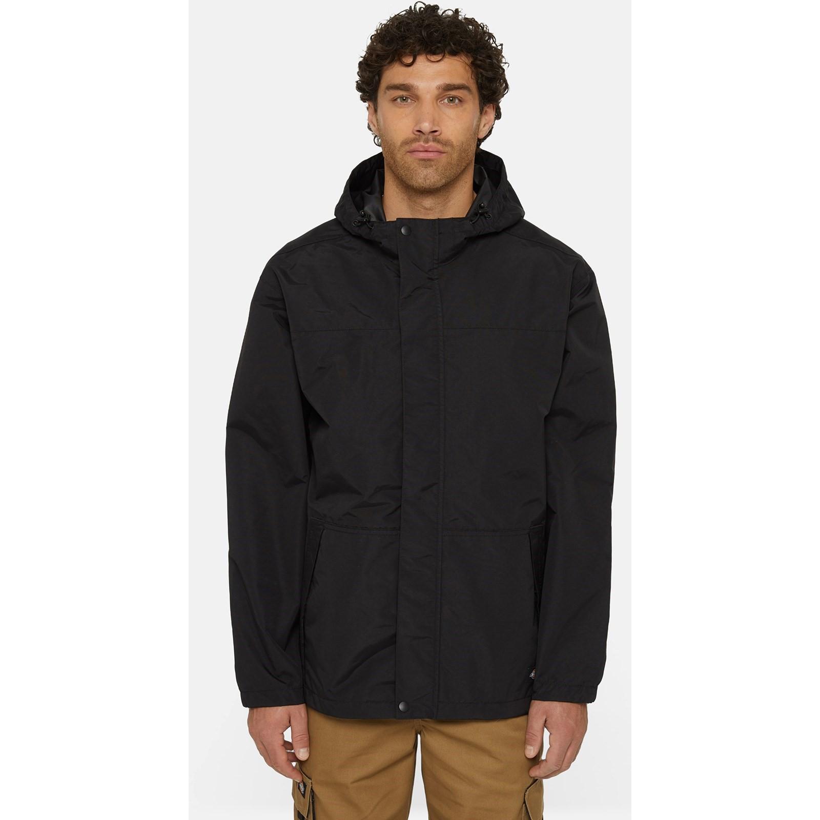 Dickies Waterproof Rain Jacket - Black in Black