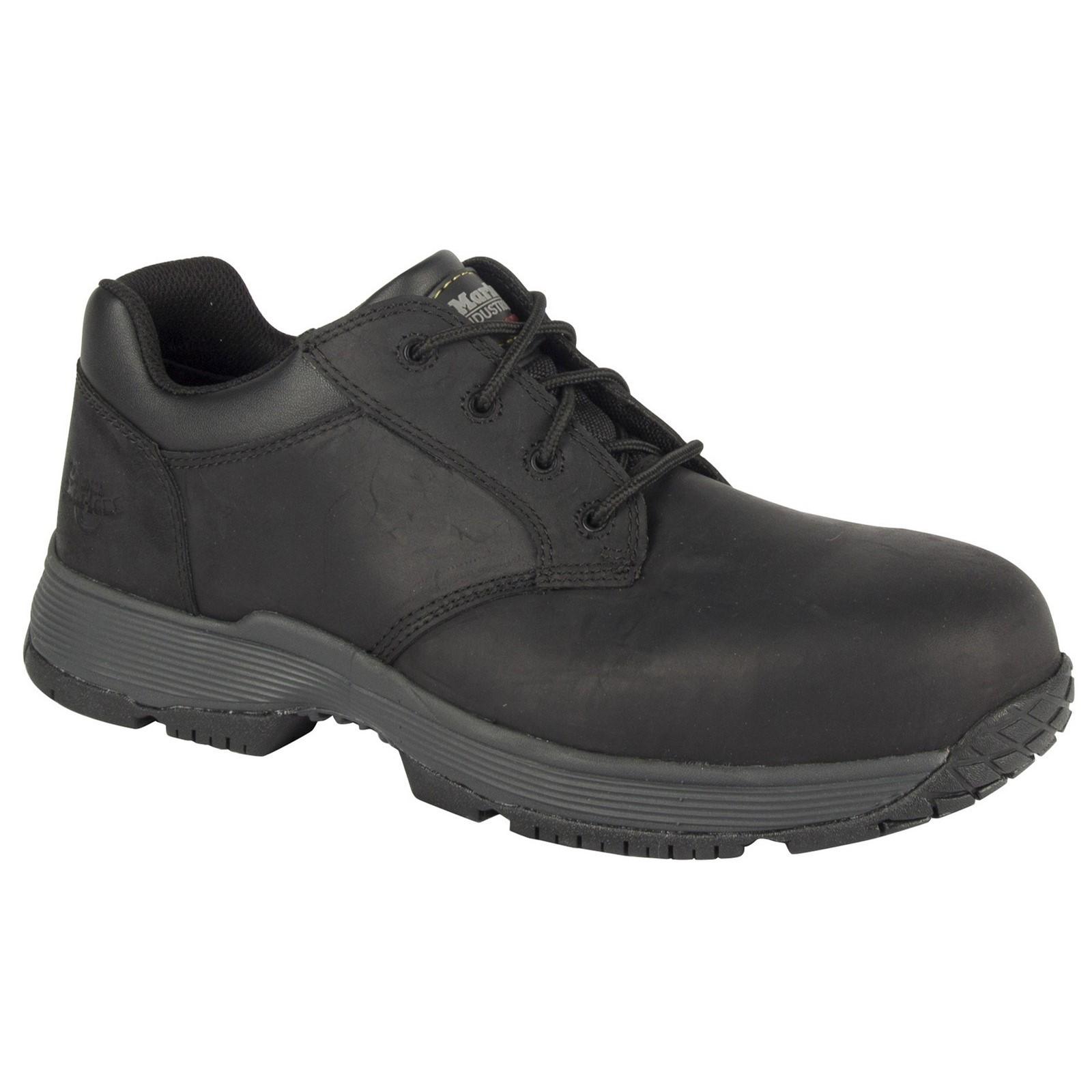 Dr Martens Linnet Composite Lace up Safety Shoe - Black in Black