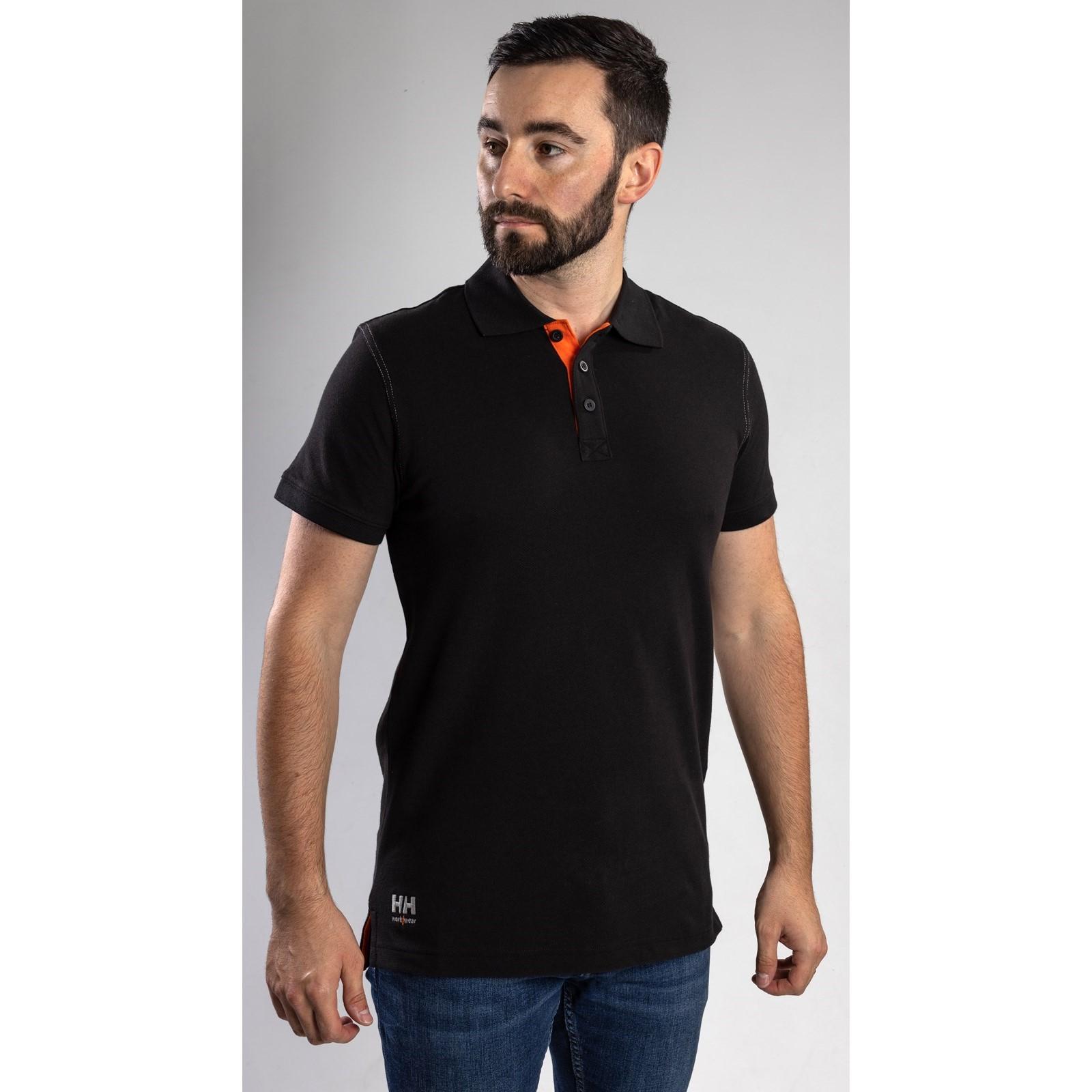 Helly Hansen Workwear Helly Hansen Workwear Oxford Polo - Black in Black
