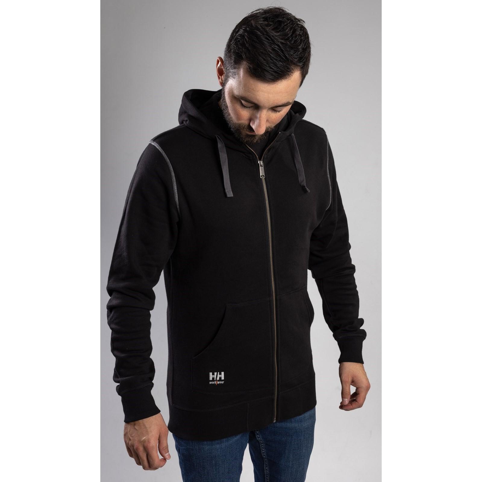 Helly Hansen Workwear Oxford Zip Hoodie - Black in Black
