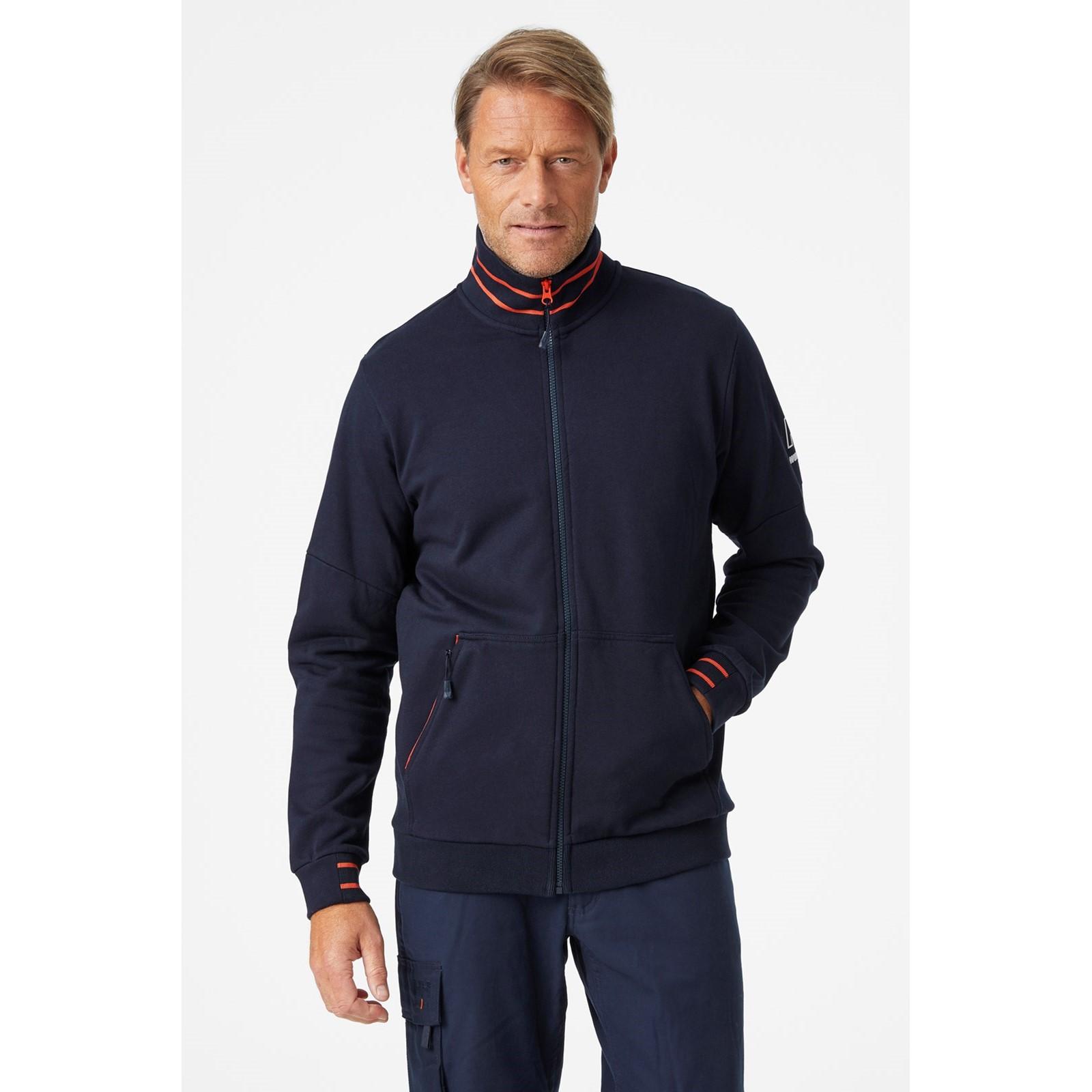 Helly Hansen Workwear Kensington Zip Sweatshirt - Navy in Navy