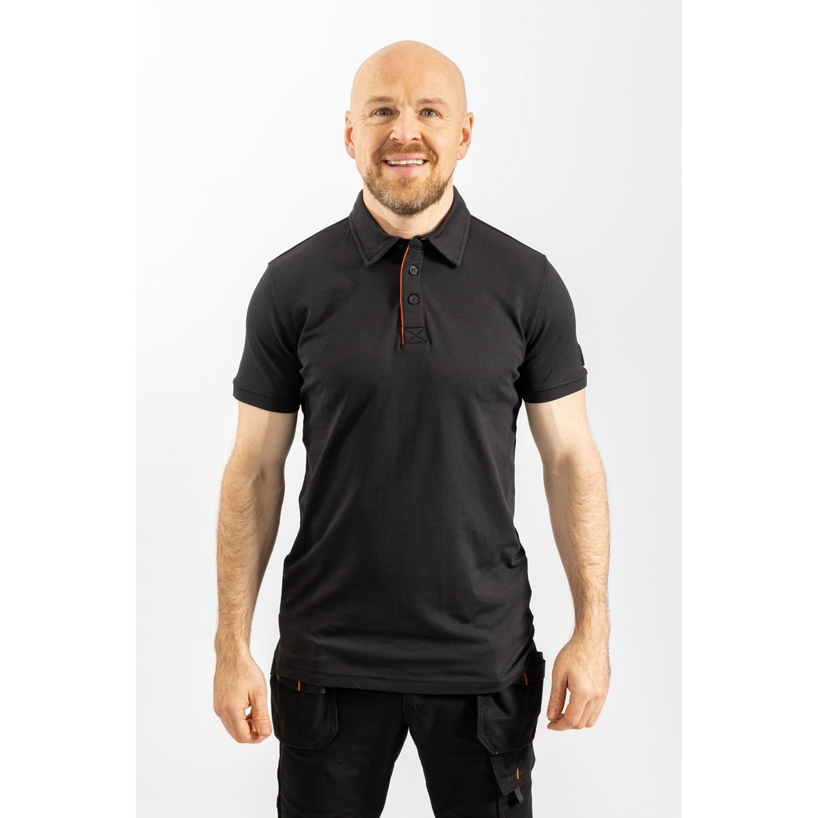 Helly Hansen Workwear Kensington Tech Polo - Black in Black
