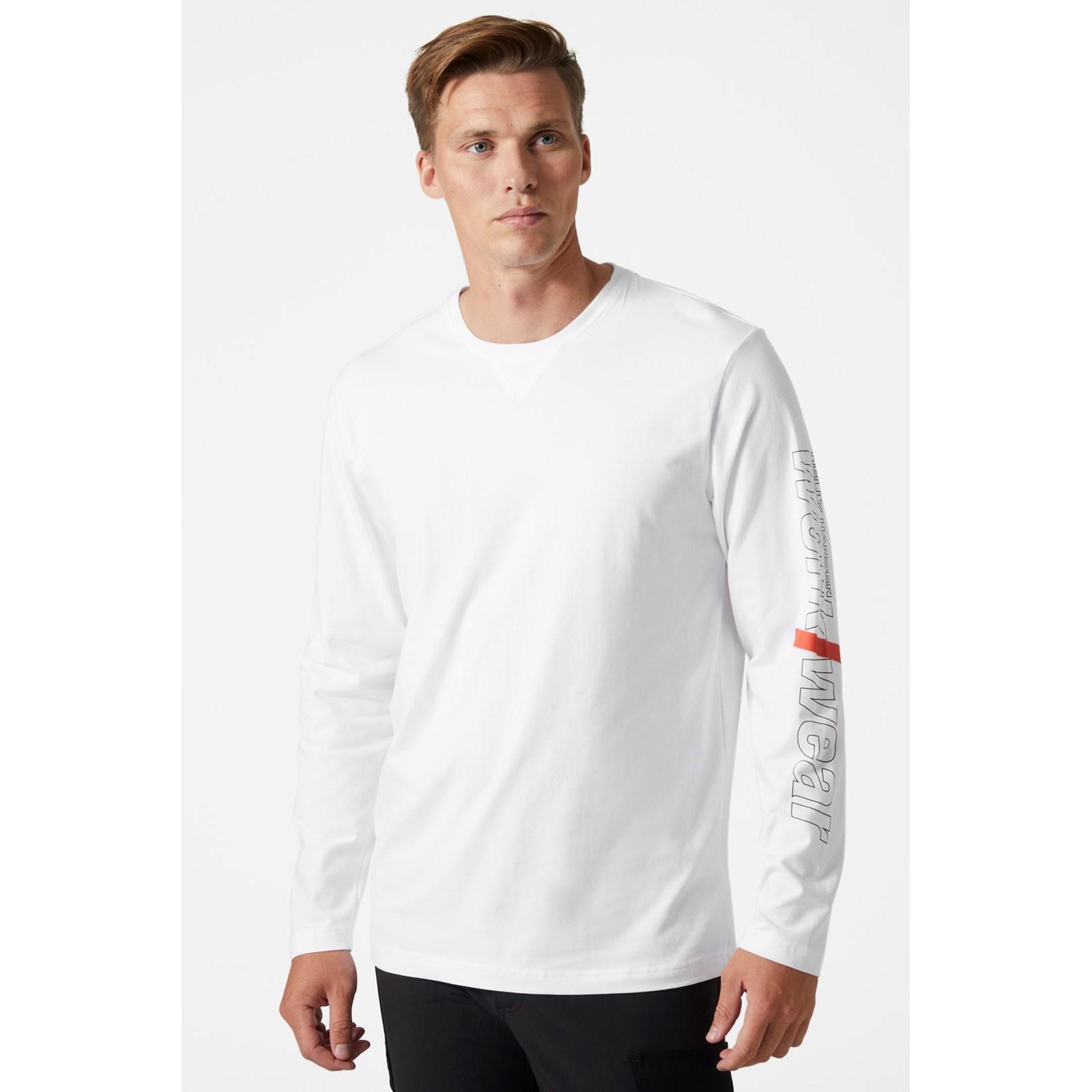 Helly Hansen Workwear Logo Longsleeve - White in White
