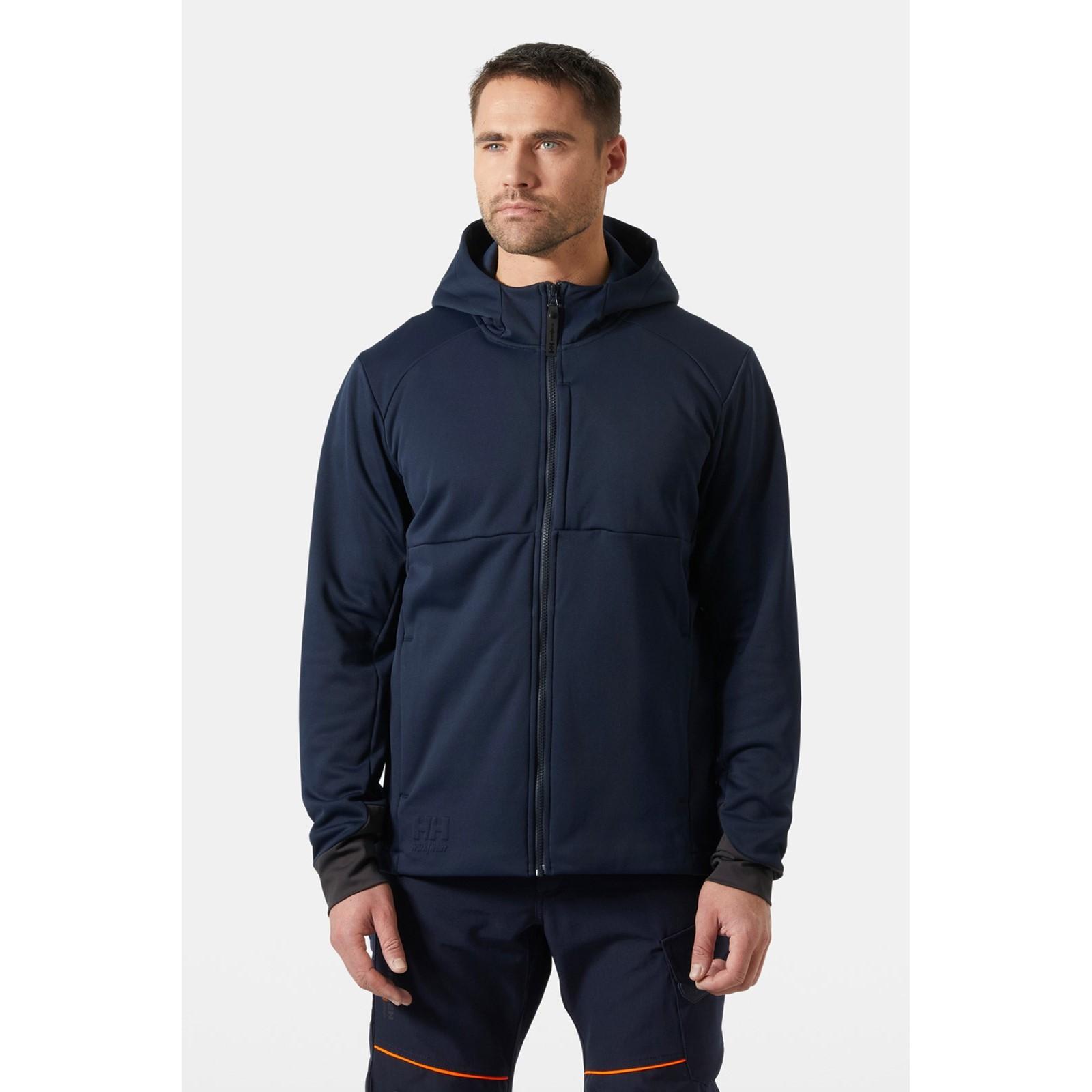 Helly Hansen Workwear Tech Hooded Midlayer - Navy in Navy