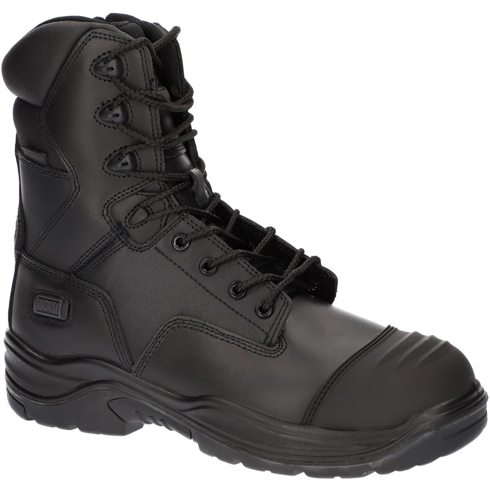 Magnum Rigmaster 8.0 Side-Zip CT CP WP Uniform Safety Boot - Black in Black