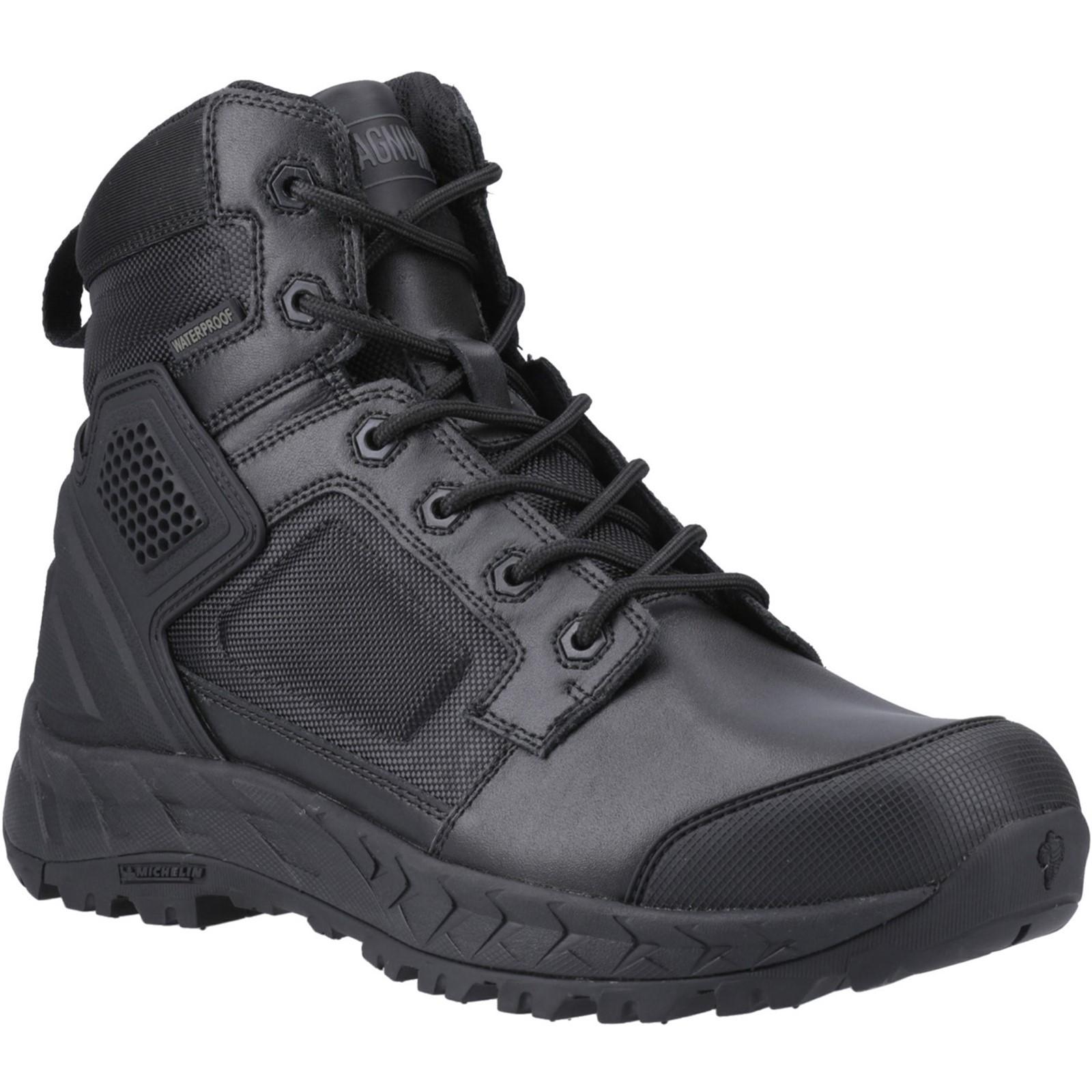Magnum Spider Exo 6.0 WP SZ Occupational Footwear - Black in Black