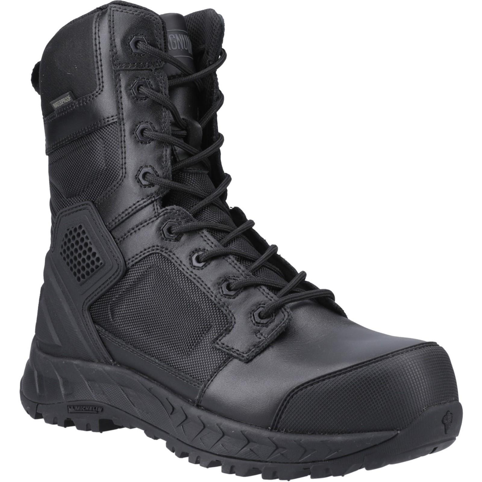 Magnum Spider Exo 8.0 WP SZ Occupational Footwear - Black in Black
