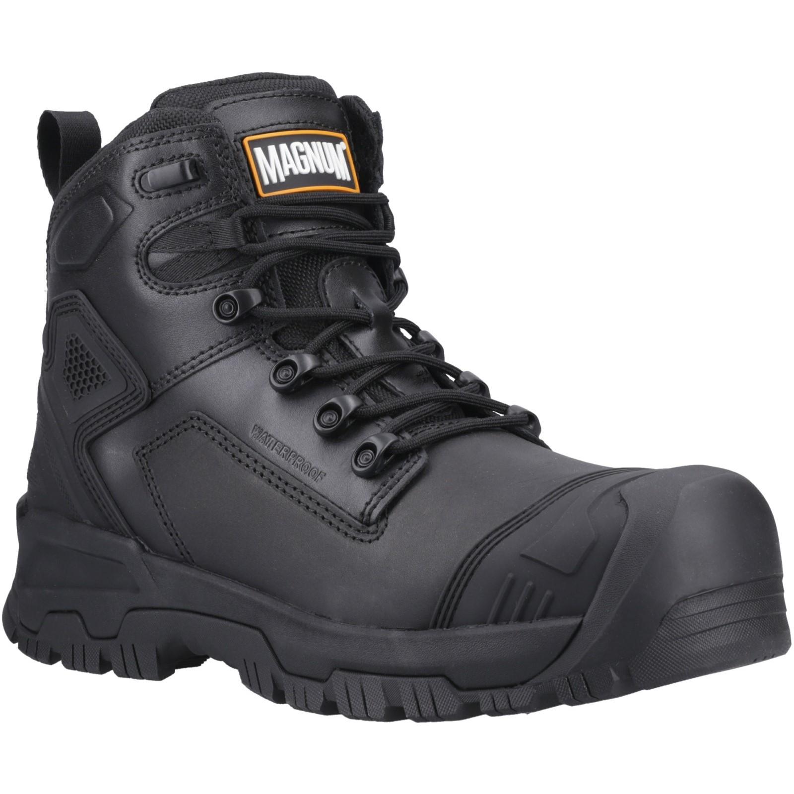 Magnum Highway 6" Waterproof Safety Footwear - Black in Black