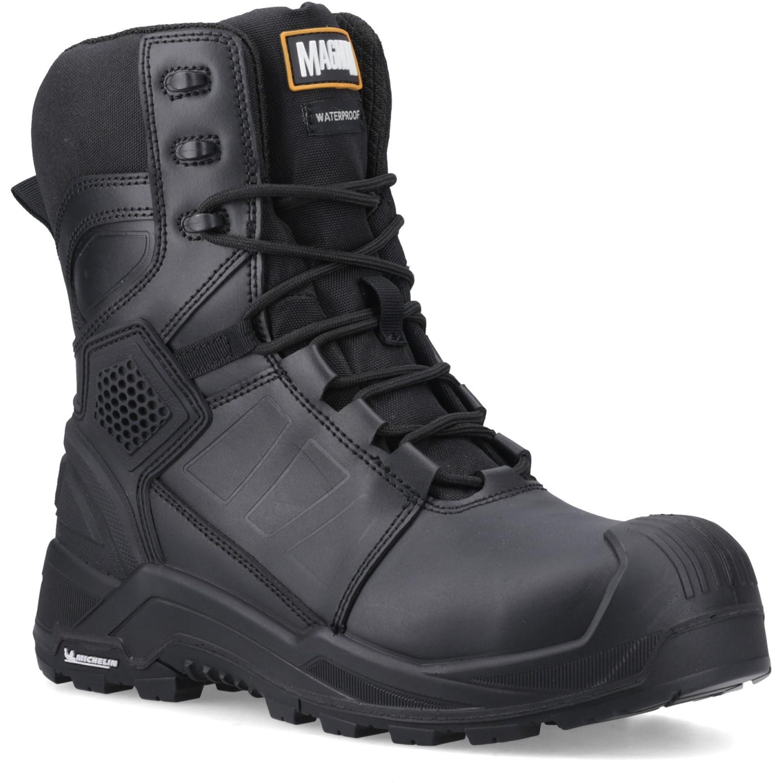 Magnum Storm Force 8" Waterproof Safety Footwear - Black in Black
