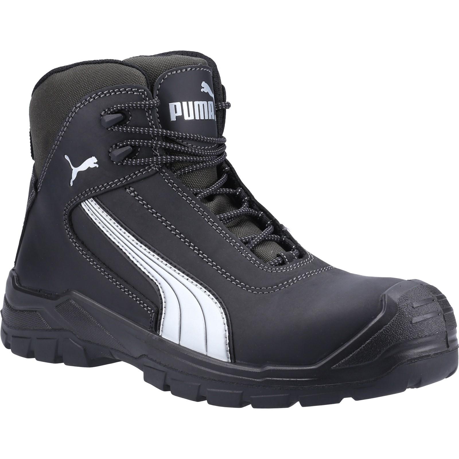 Puma Safety Cascades Mid S3 Safety Boot - Black in Black