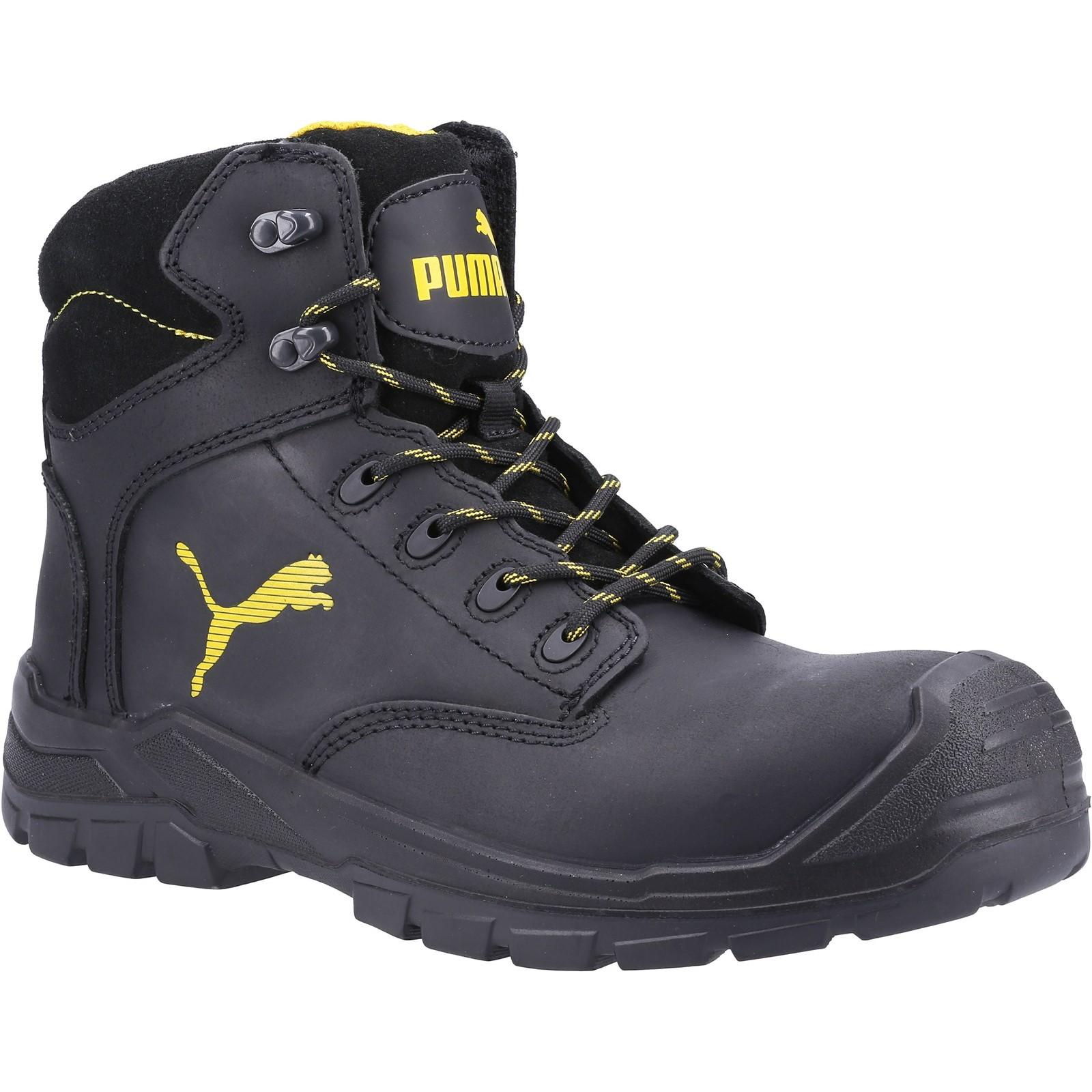 Puma Safety Borneo Mid S3 Safety Boot - Black in Black