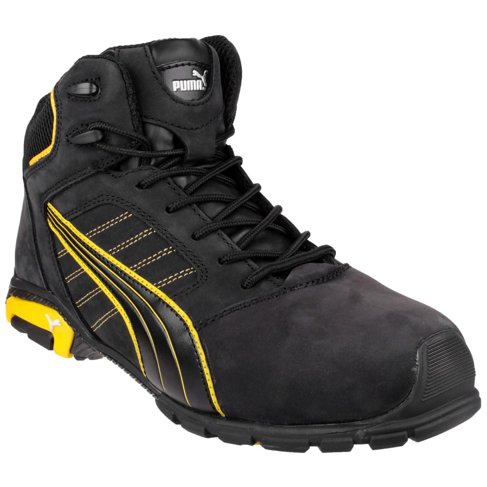 Puma Safety Amsterdam Mid Safety Boot - Black in Black