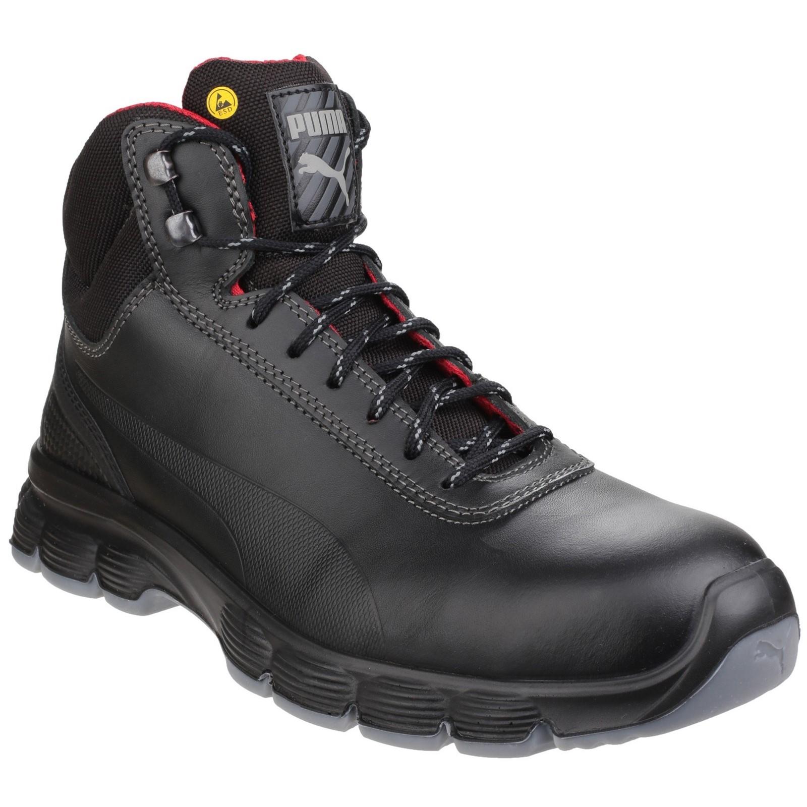 Puma Safety Puma Safety Pioneer Mid Lace up Safety Boot - Black in Black