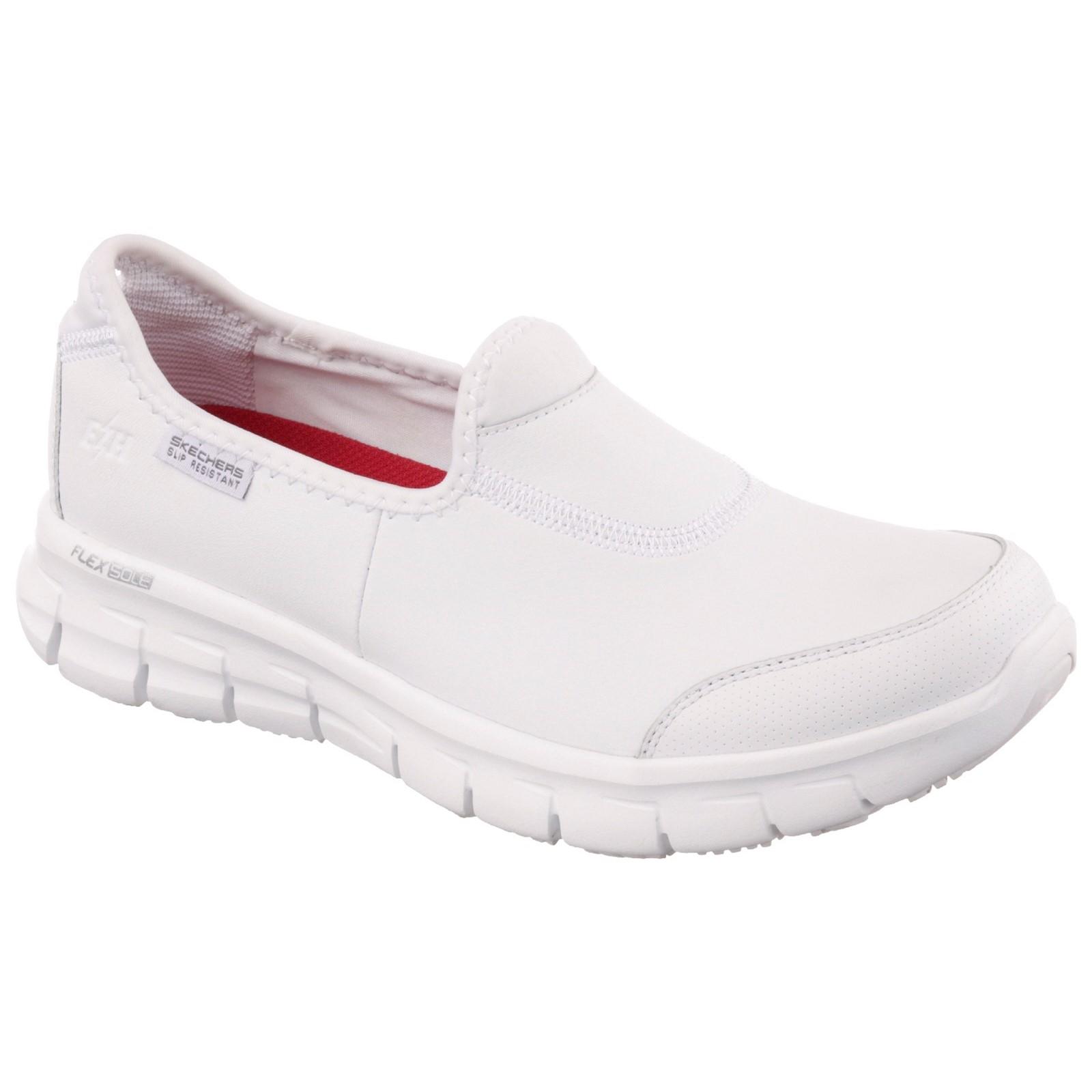 Skechers Workwear Sure Track Slip Resistant Occupational Shoe - White in White