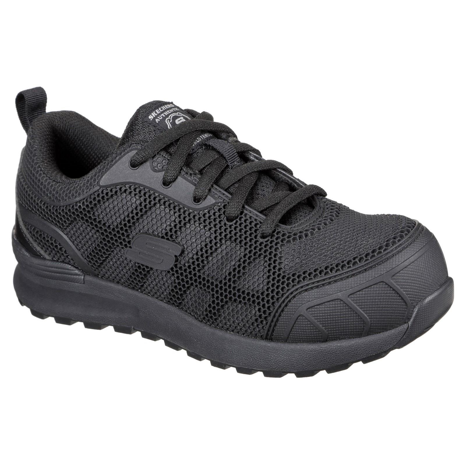 Skechers Workwear Bulklin Ayak Safety Shoe - Black/Black
