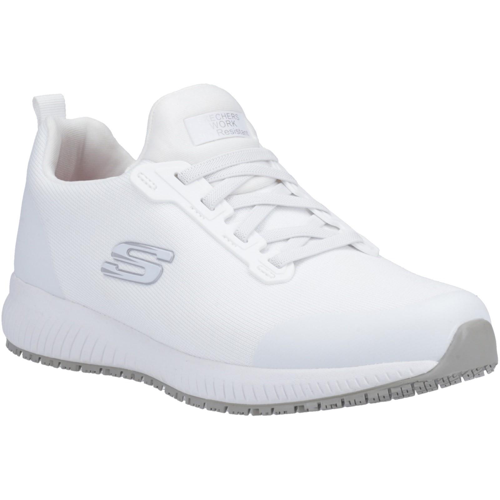 Skechers Workwear Squad SR Myton Occupational Shoe - White in White