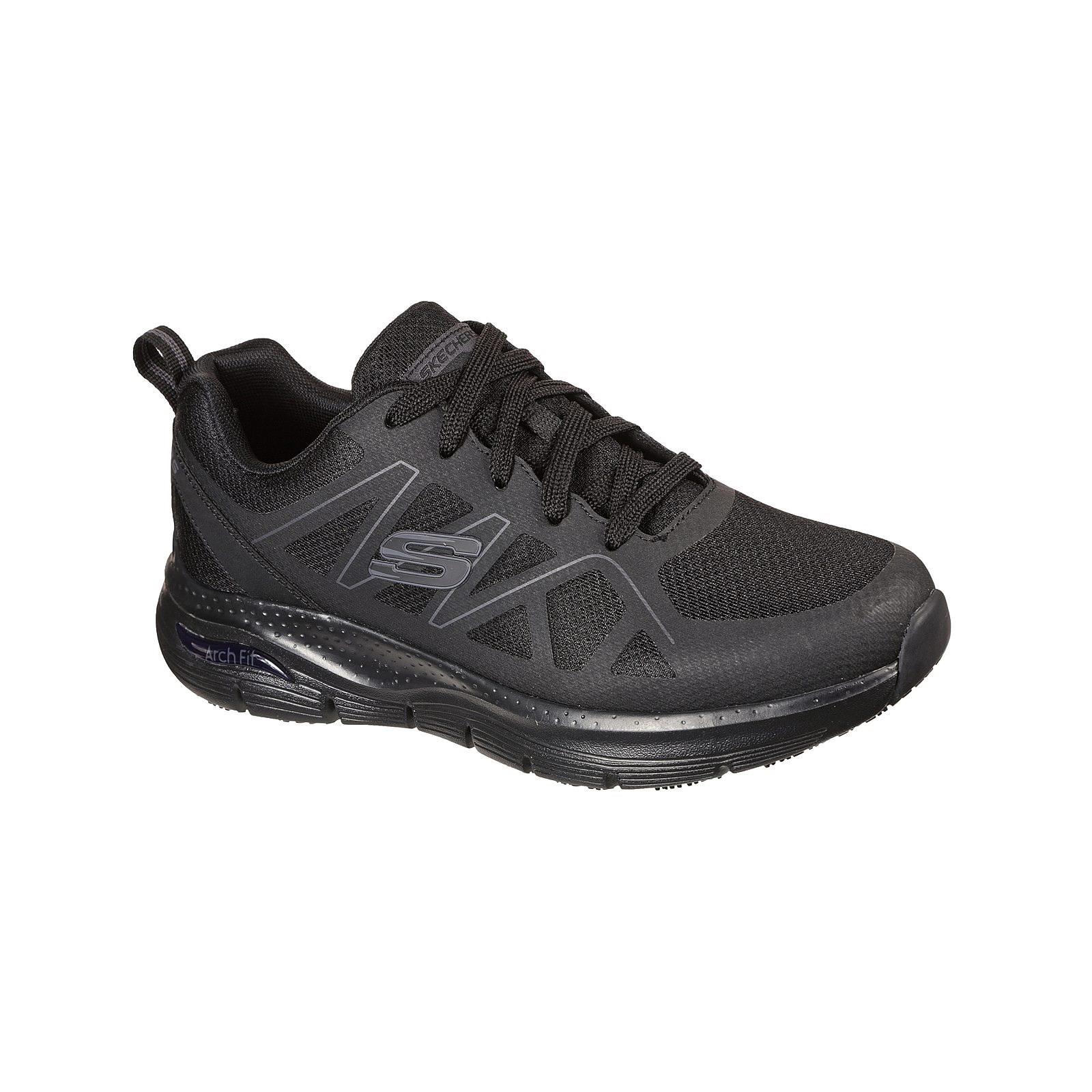 Skechers Workwear Arch Fit SR Axtell Occupational Shoe - Black in Black