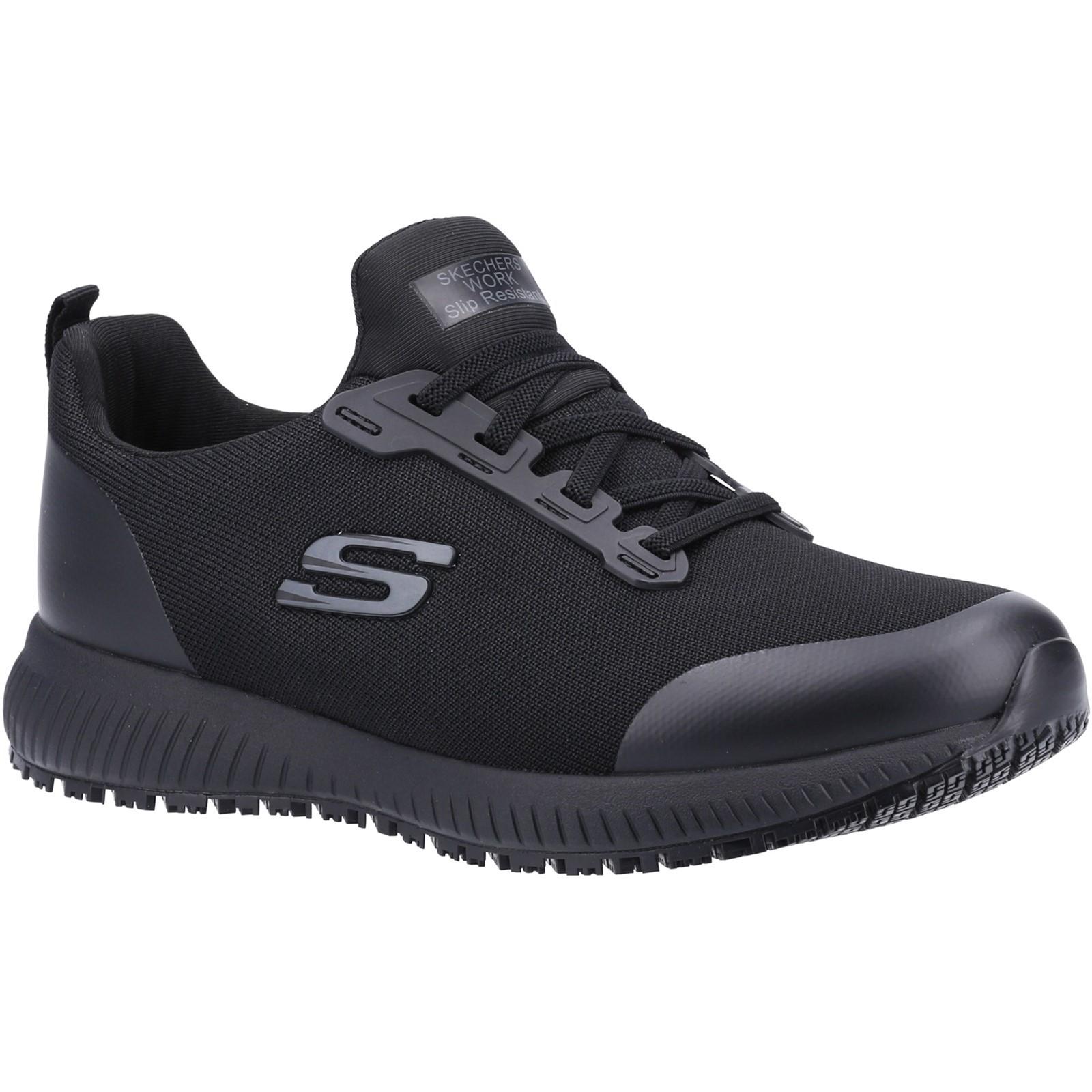 Skechers Workwear Squad Sr Wide Slip Resistant Occupational Shoe - Black