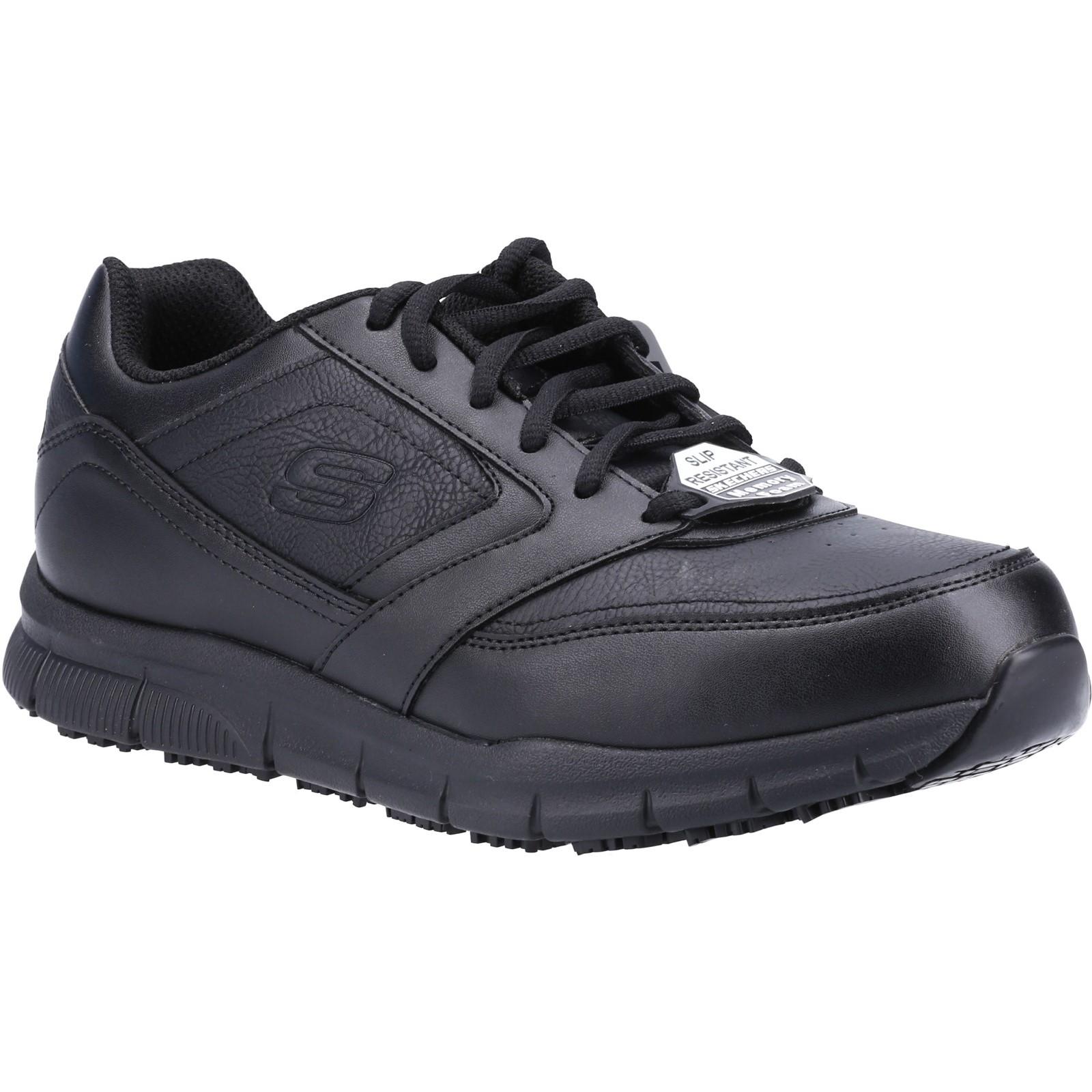 Skechers Workwear Nampa Occupational Shoes - Black in Black