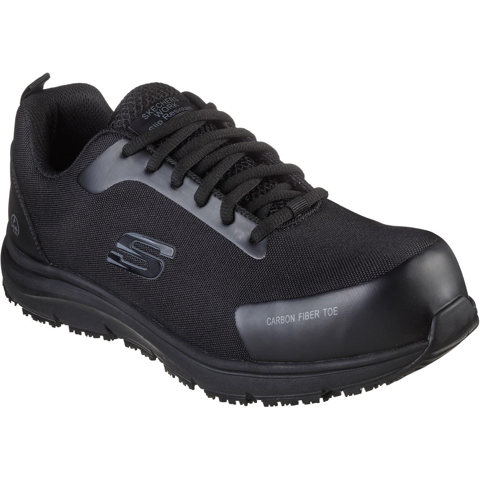 Skechers Workwear Ulmus SR Safety Trainer - Black in Black