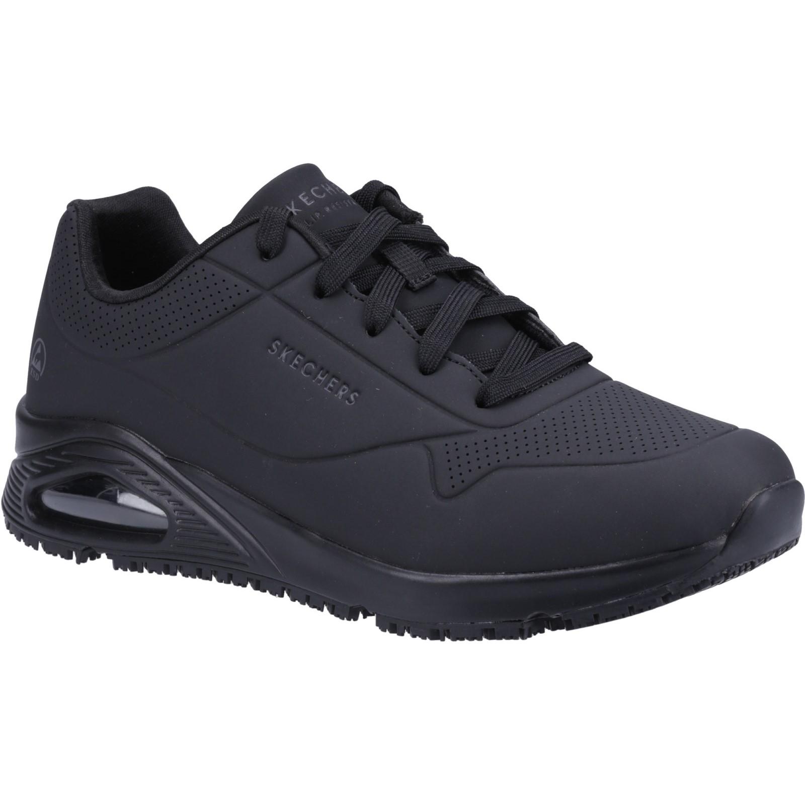 Skechers Workwear Work Relaxed Fit: Uno SR Safety Shoe - Black