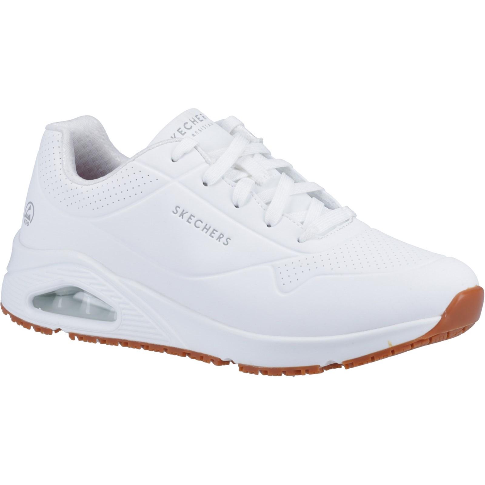 Skechers Workwear Work Relaxed Fit: Uno SR Safety Shoe - White
