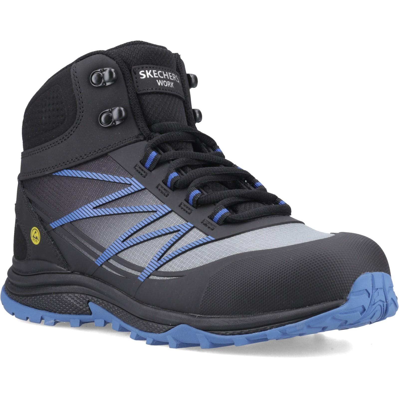 Skechers Workwear Puxal Firmle Safety Boots - Black/Blue in Black/Blue