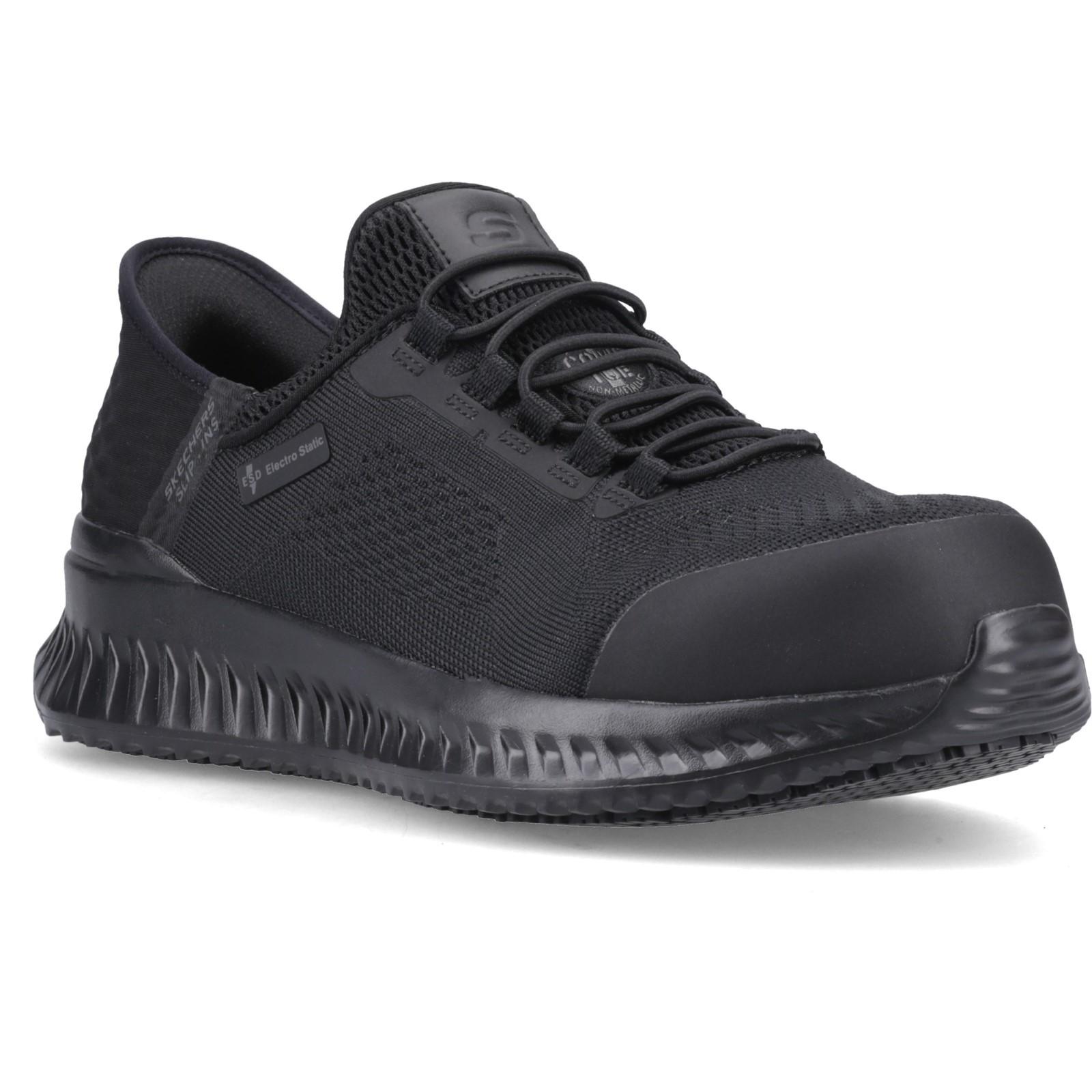 Skechers Workwear Tilido Fletchit CT Safety Trainers - Black in Black