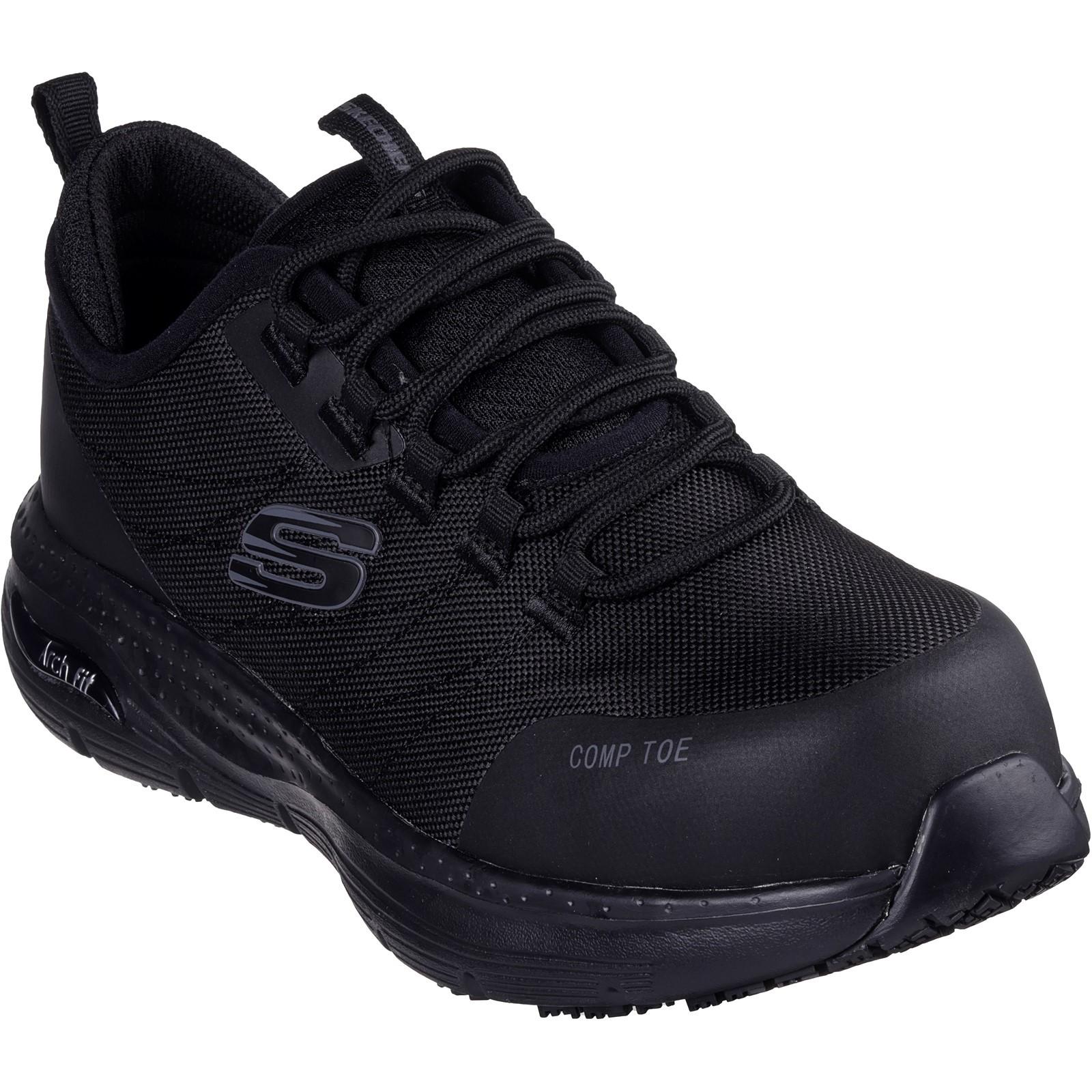 Skechers Workwear Arch Fit SR Ebinal Safety Trainers - Black