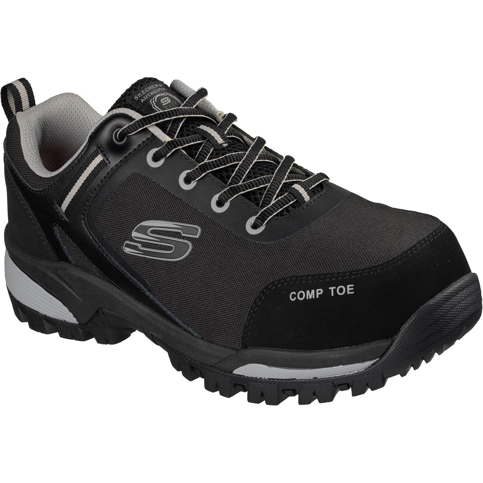 Skechers Workwear Gatlon Strigax Safety Trainer - Black/Grey