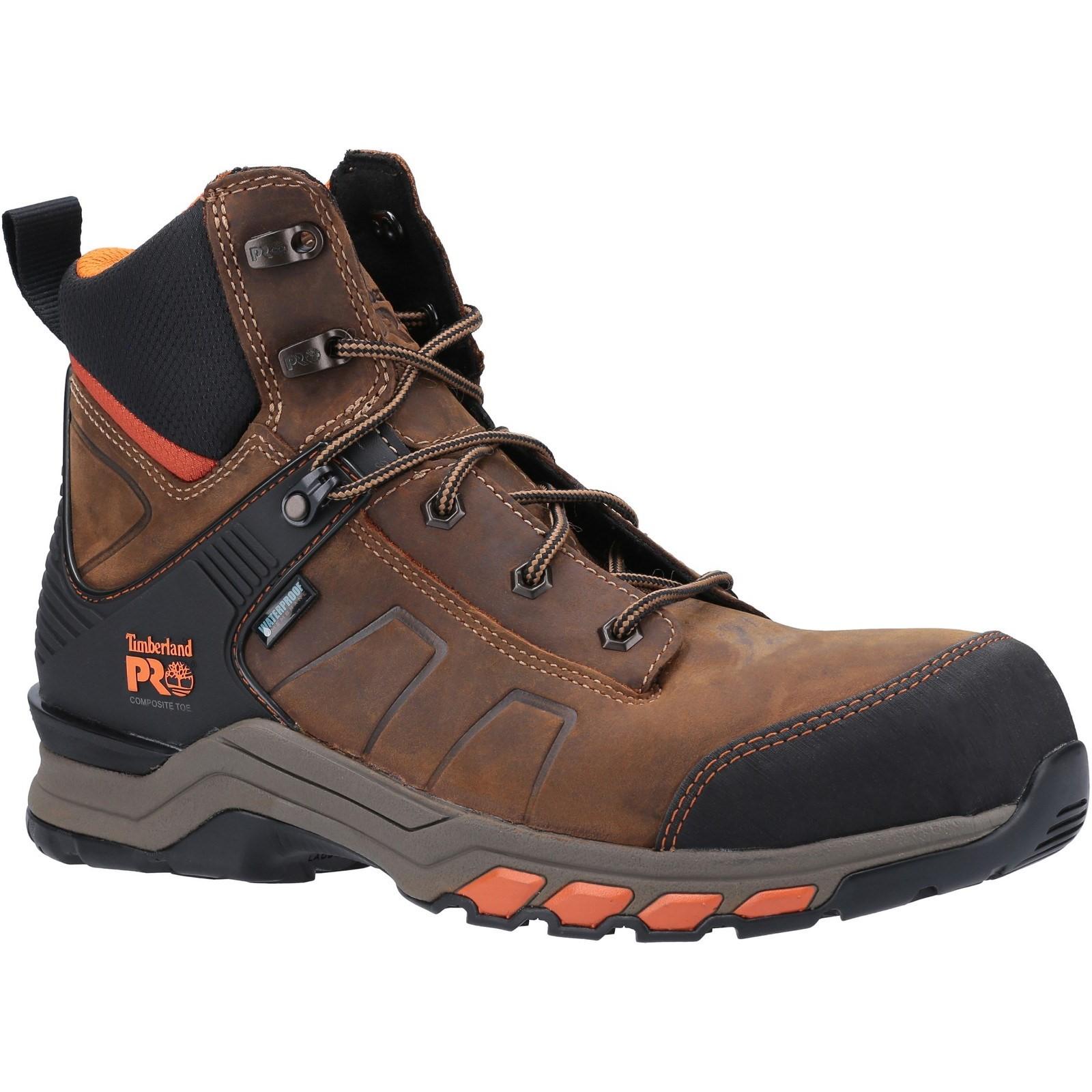 Timberland Pro Hypercharge Composite Safety Toe Work Boot - Brown/Orange in Brown/Orange
