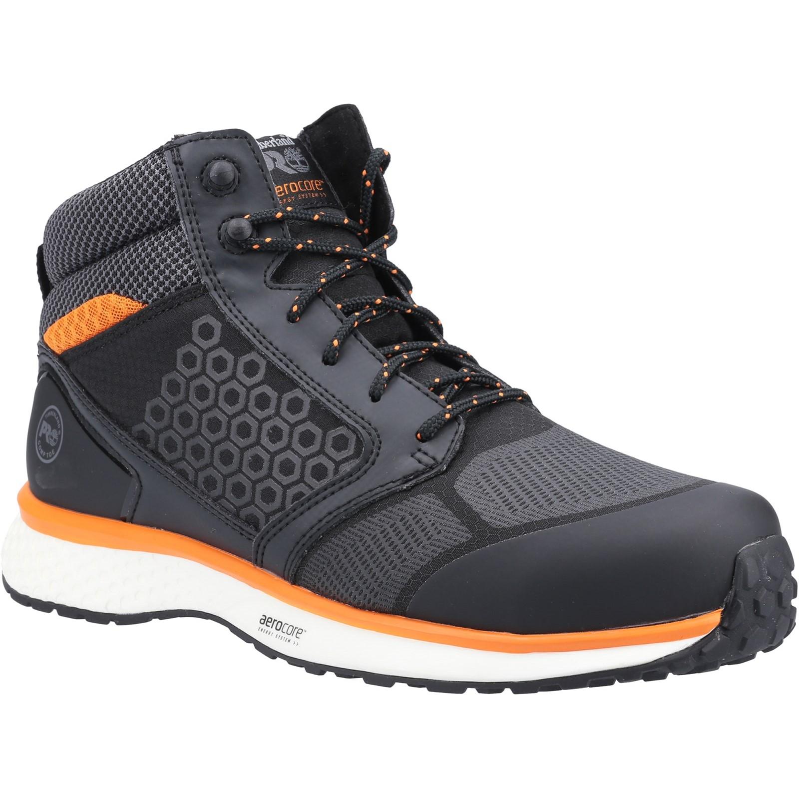 Timberland Pro Reaxion Mid Composite Safety Boot - Black/Orange in Black/Orange