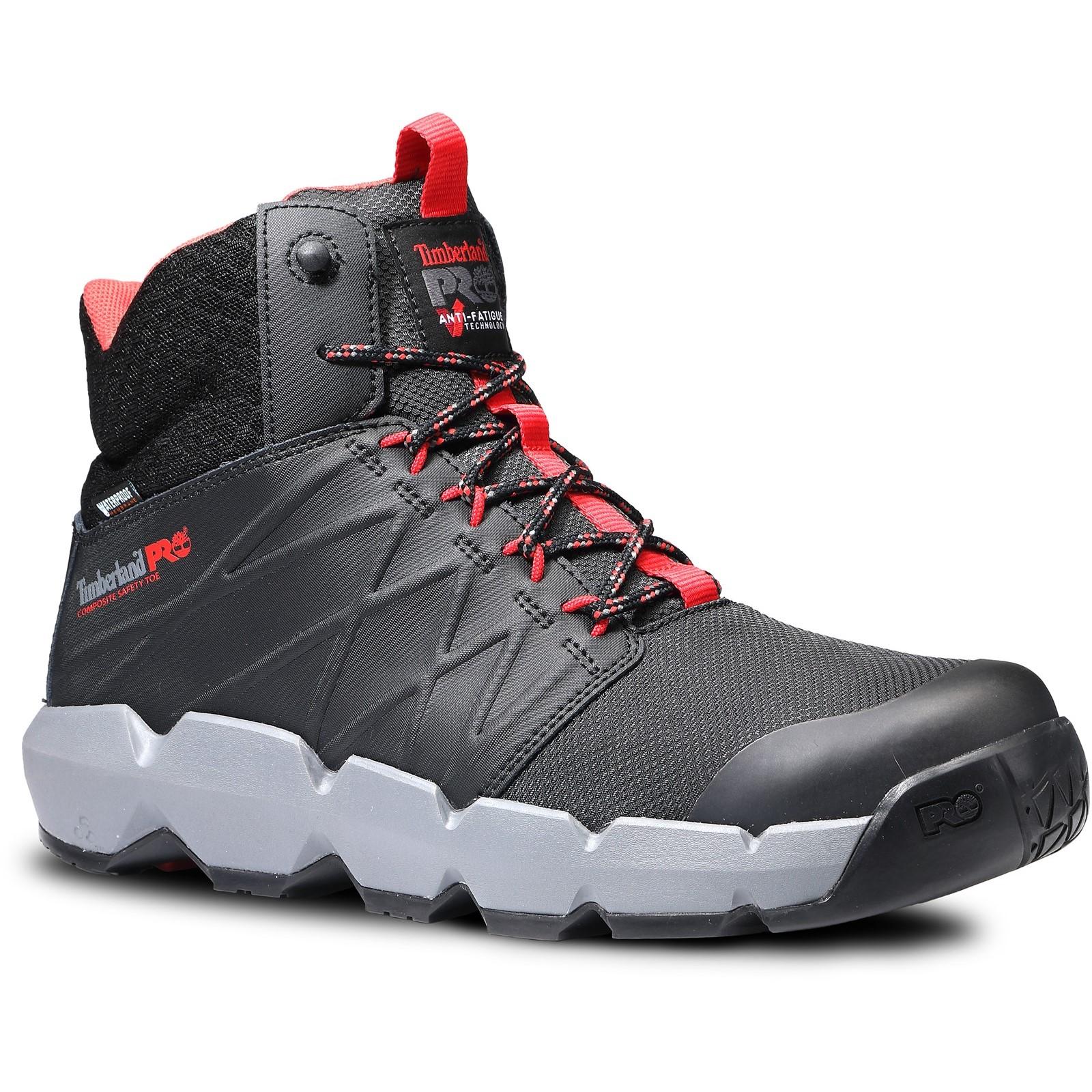 Timberland Pro Morphix 6" Safety Boot - Black/Red in Black/Red