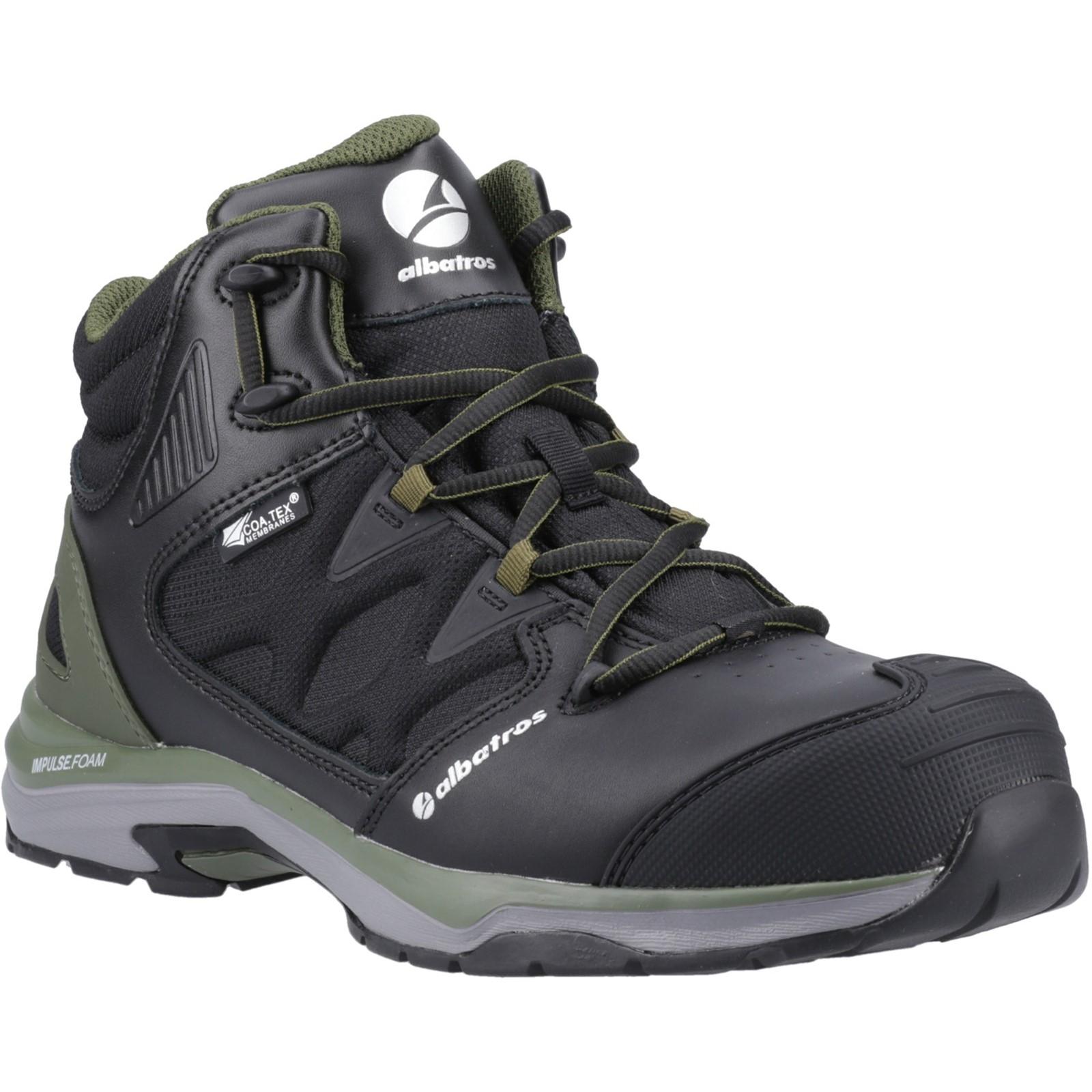 Albatros Ultratrail Olive Ctx Mid Safety Boot - Black/Olive
