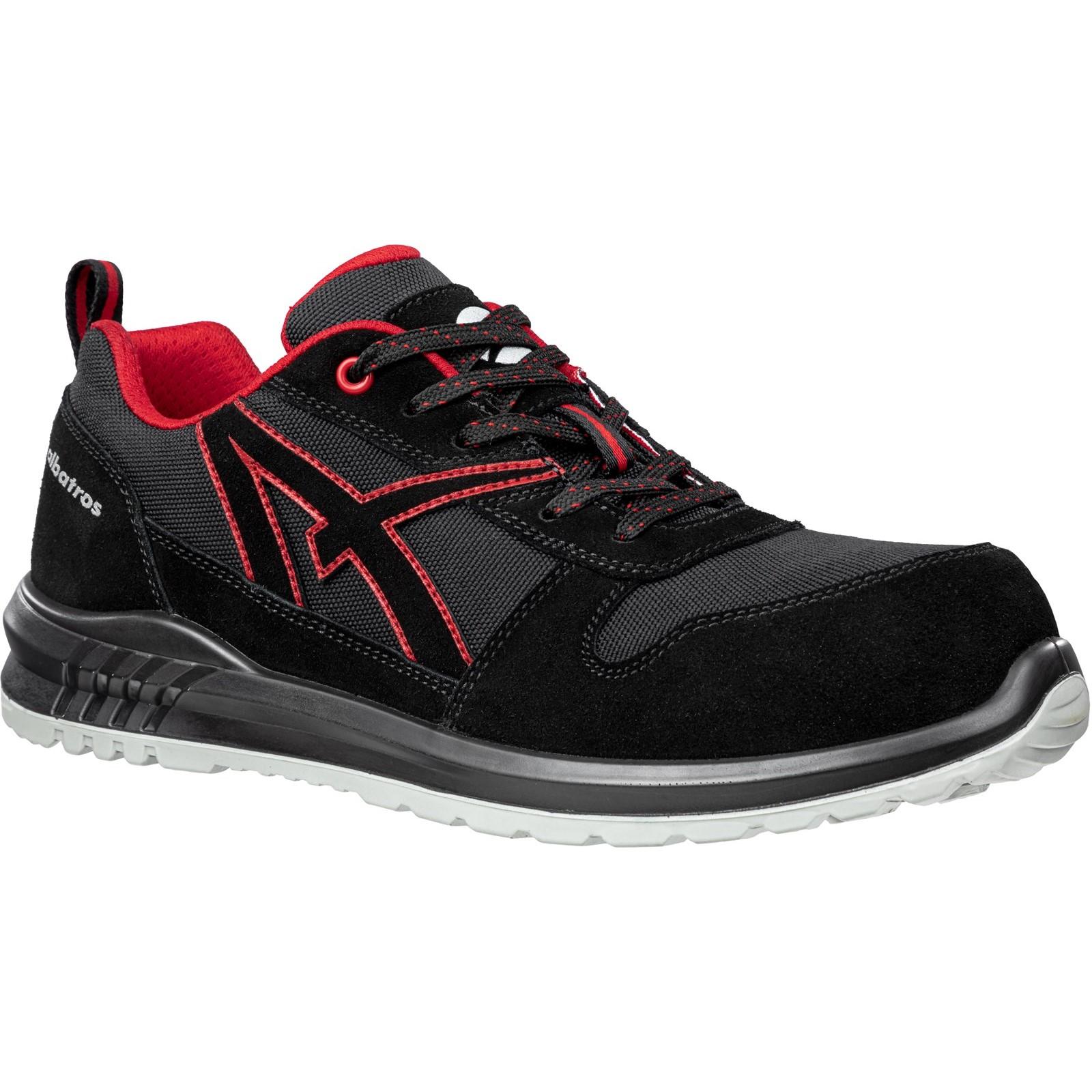 Albatros Clifton Low Safety Trainer - Black/Red