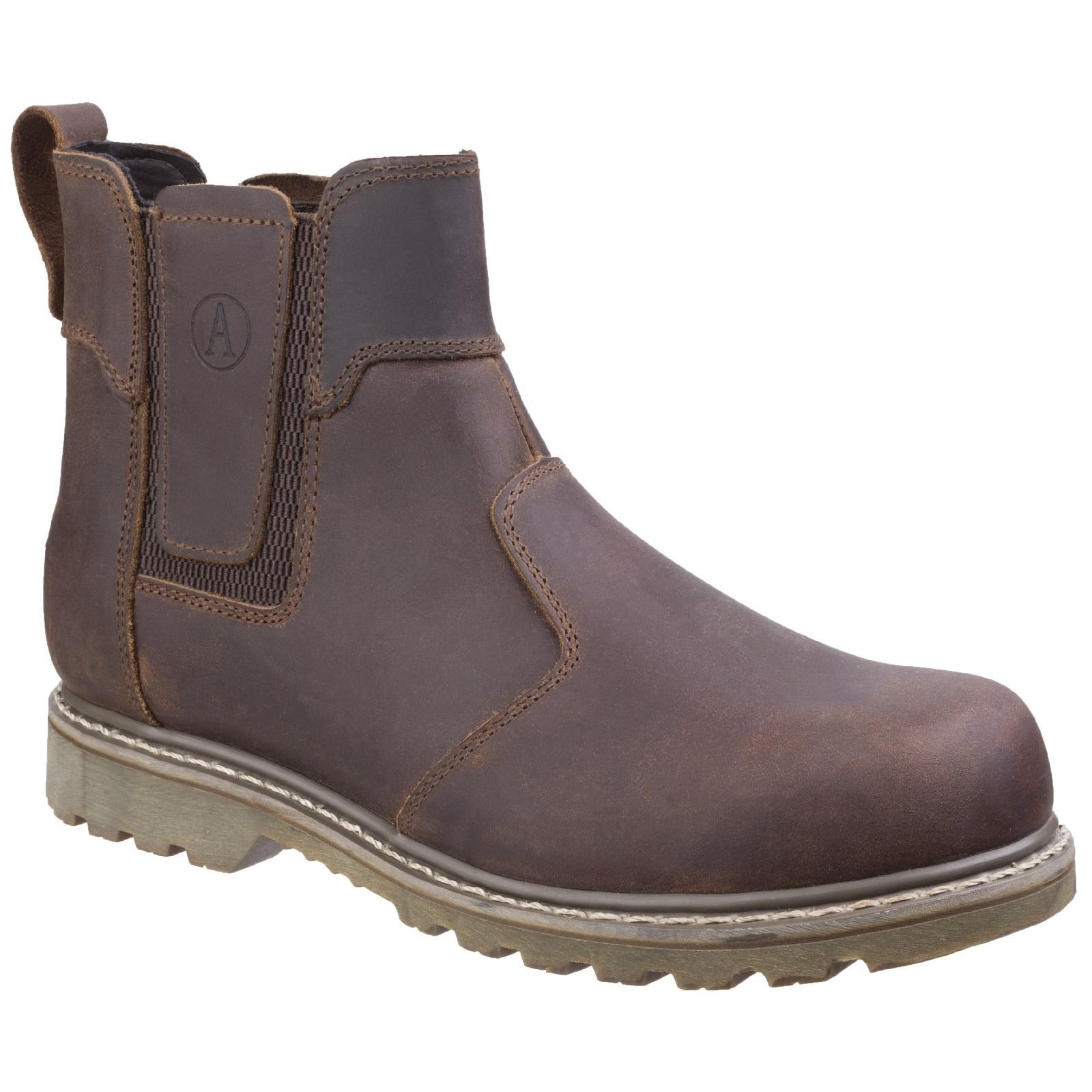 Amblers Abingdon Dealer Boot - Brown Crazy Horse in Brown Crazy Horse