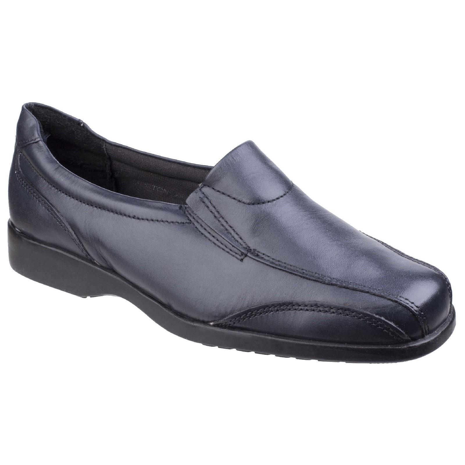 Amblers Merton Ladies Slip-On Shoe - Navy in Navy