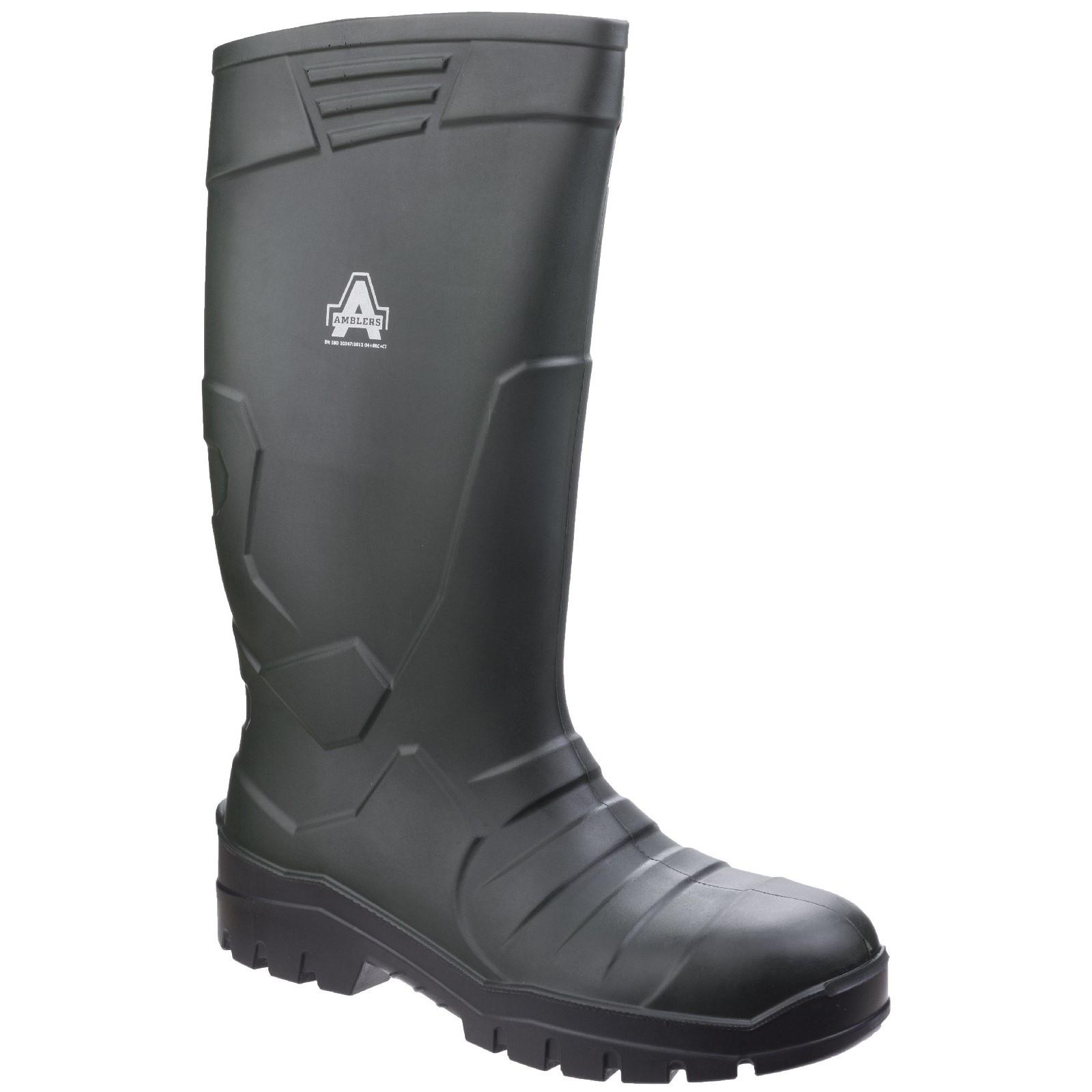 Amblers Teviot Heavy Duty Wellington - Green in Green