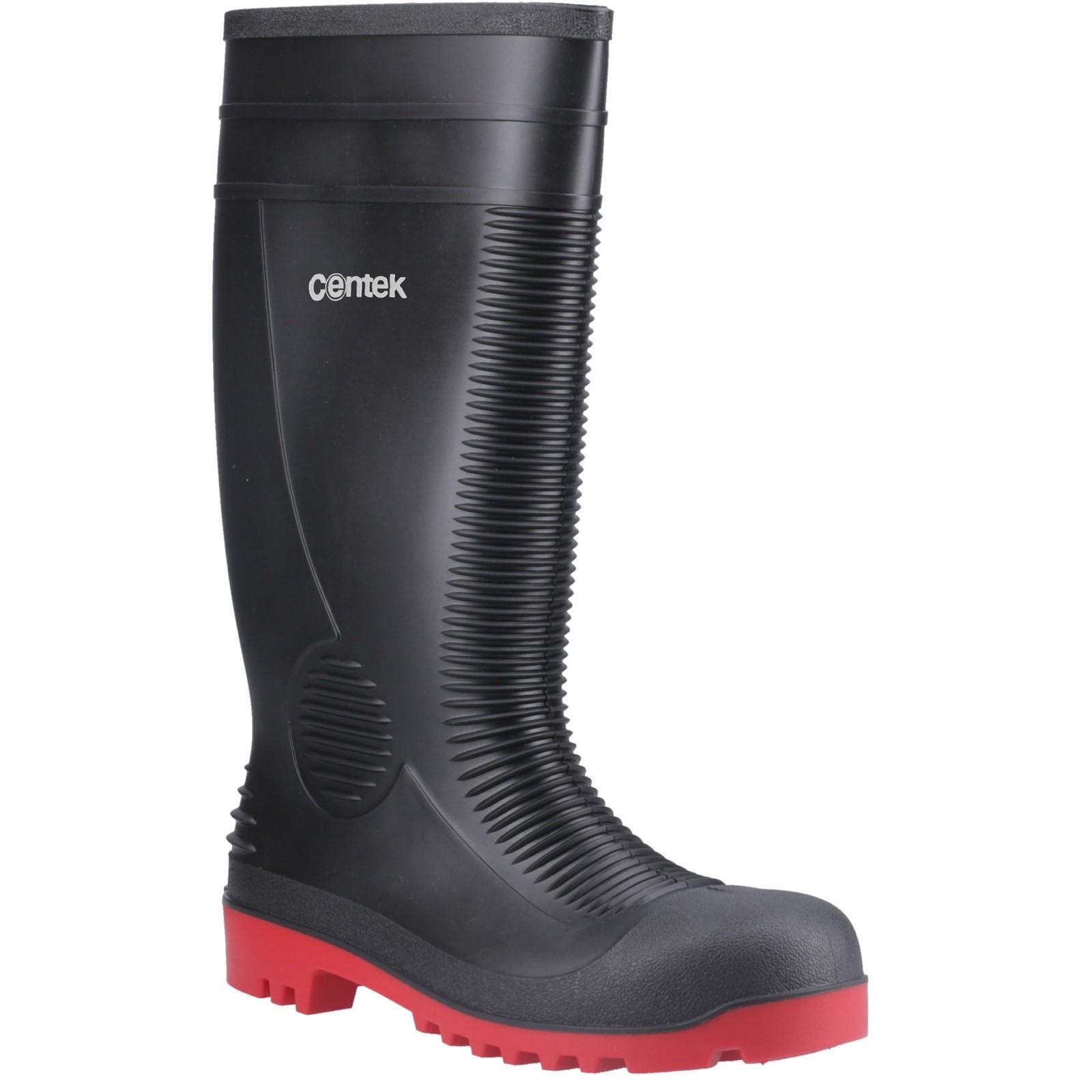 Centek FS340 Safety Wellington - Black/Red