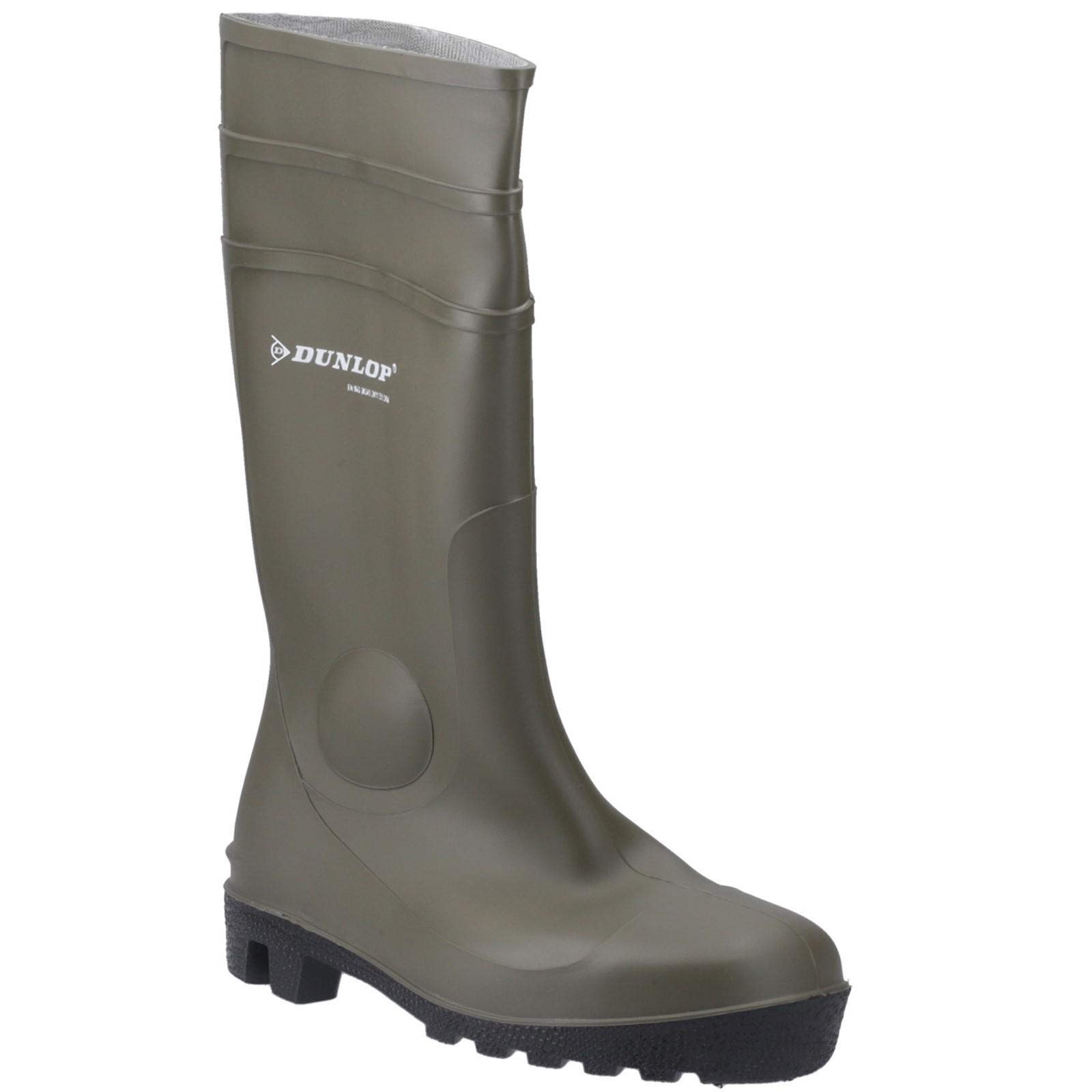 Dunlop Protomastor Full Safety Wellington - Green