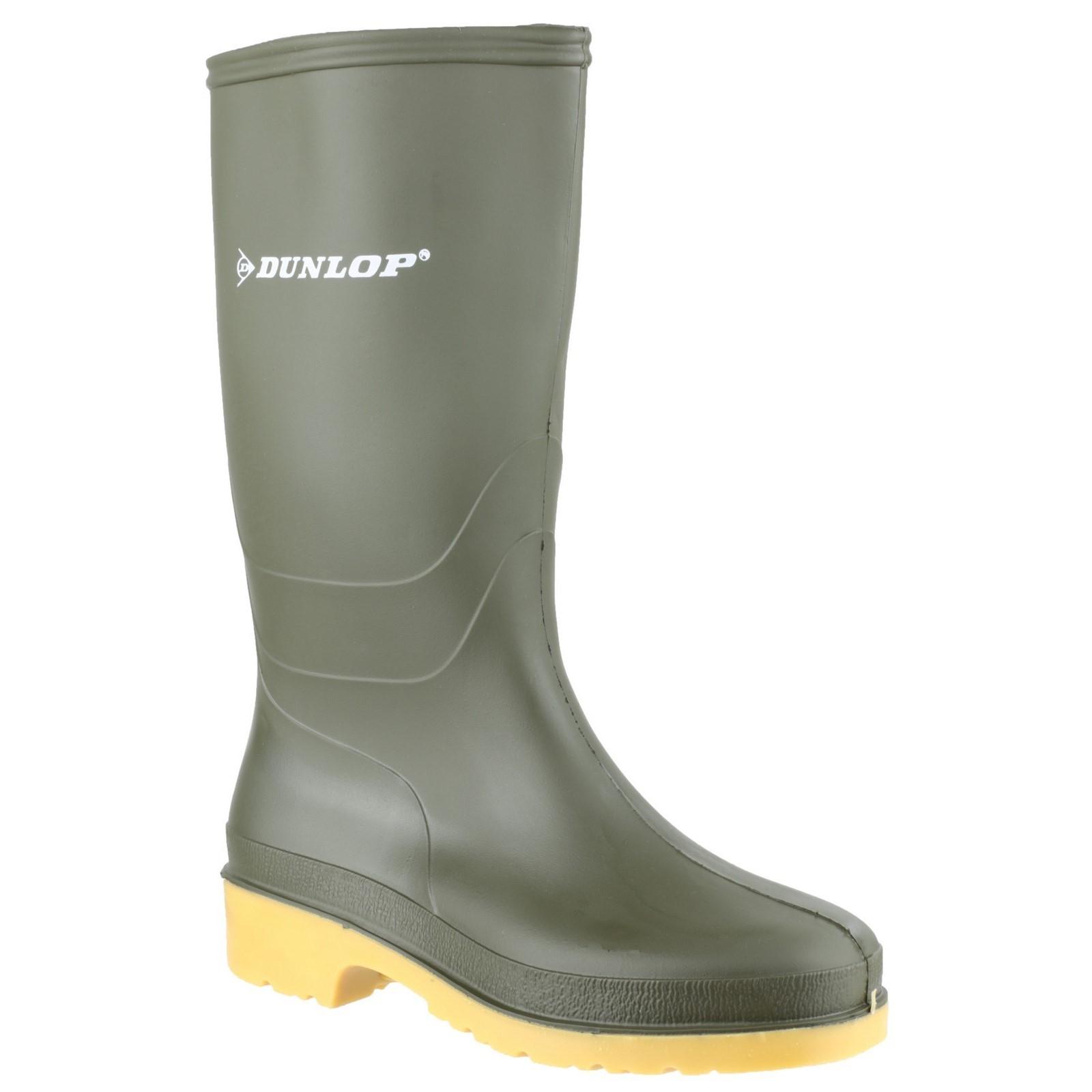 Dunlop Dulls Wellington Boot - Green in Green