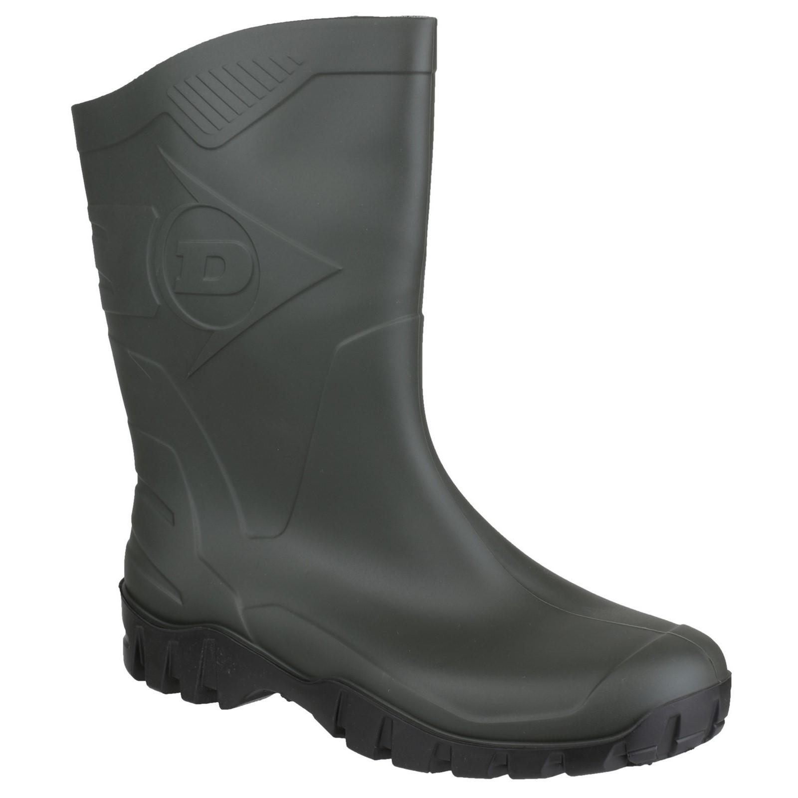 Dunlop Dee Calf Length Wellington - Dark Green