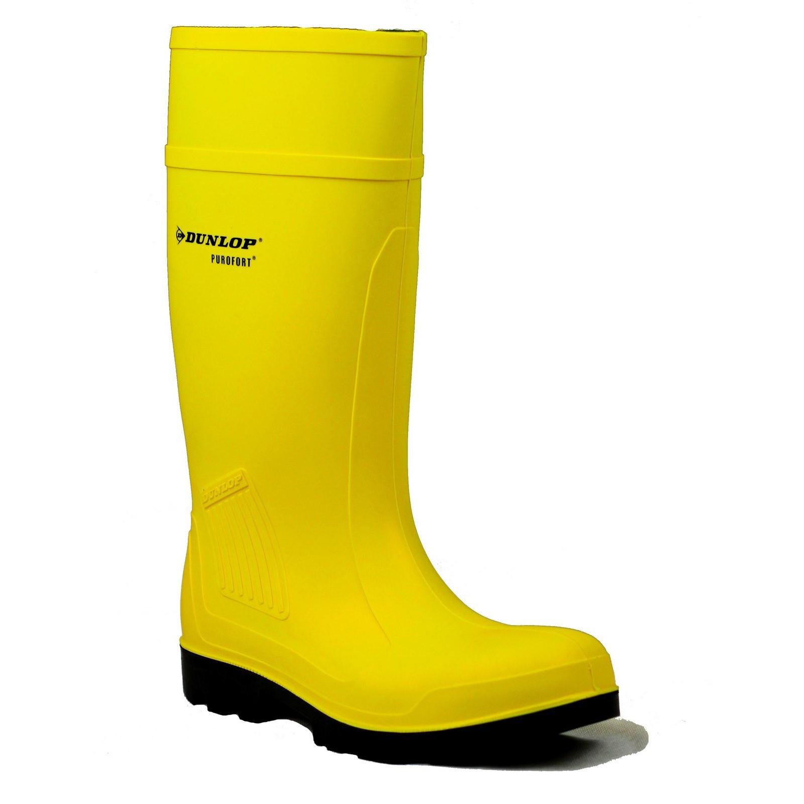 Dunlop Purofort Professional Full Safety Wellington - Yellow in Yellow