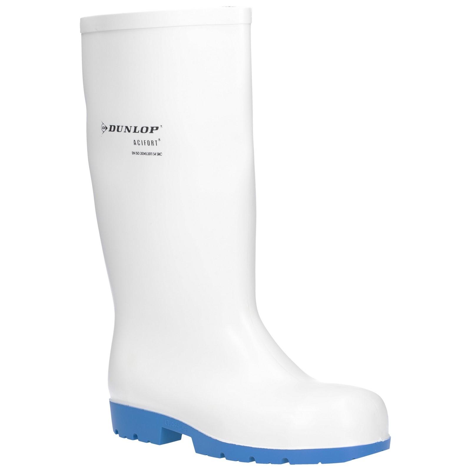 Dunlop Acifort Classic+ Waterproof Safety Wellington - White in White
